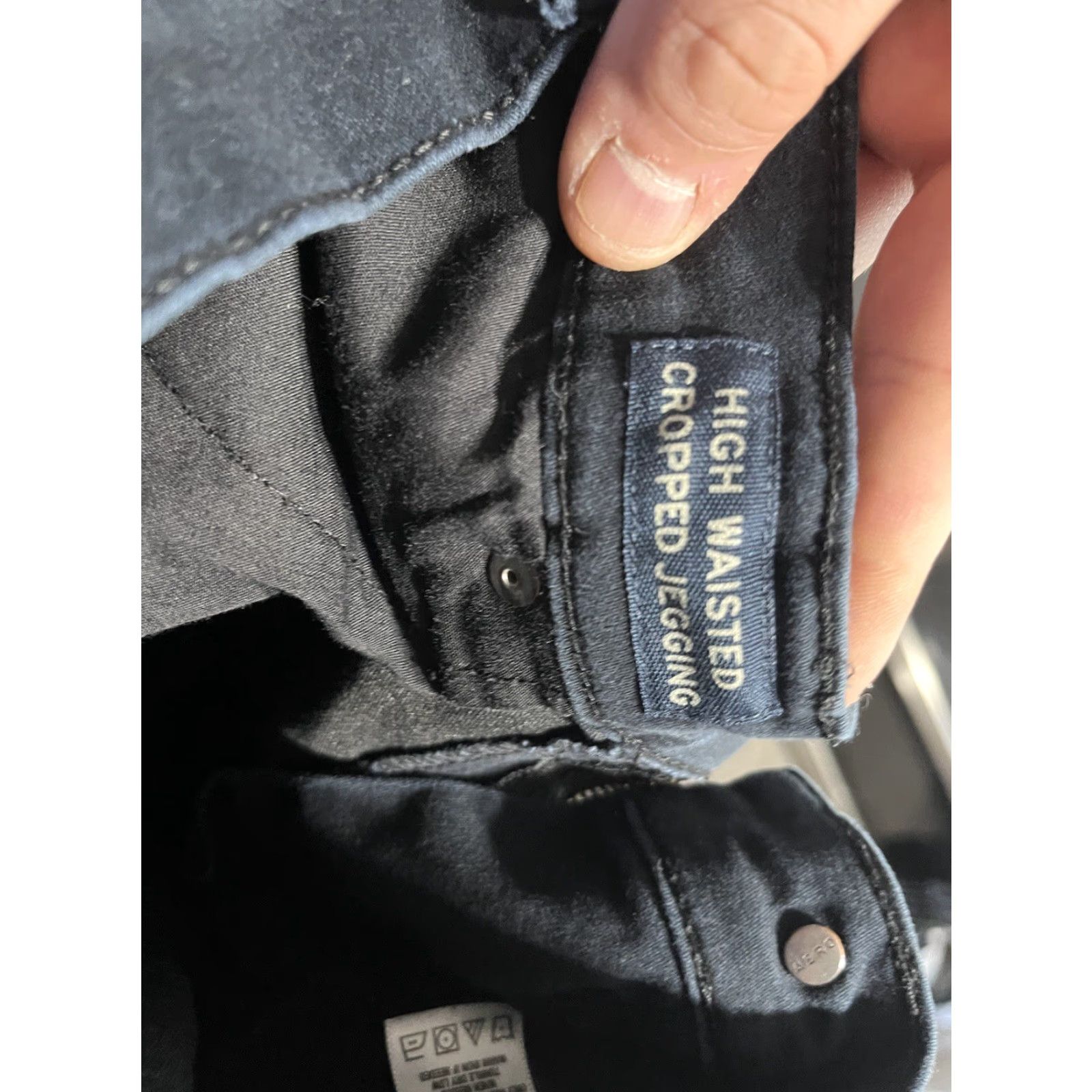 Vintage Aero Womens High Waisted Cropped Jeggings Size 4 Black Denim Stretch Pants Size 27" / US 4 / IT 40 - 6 Thumbnail