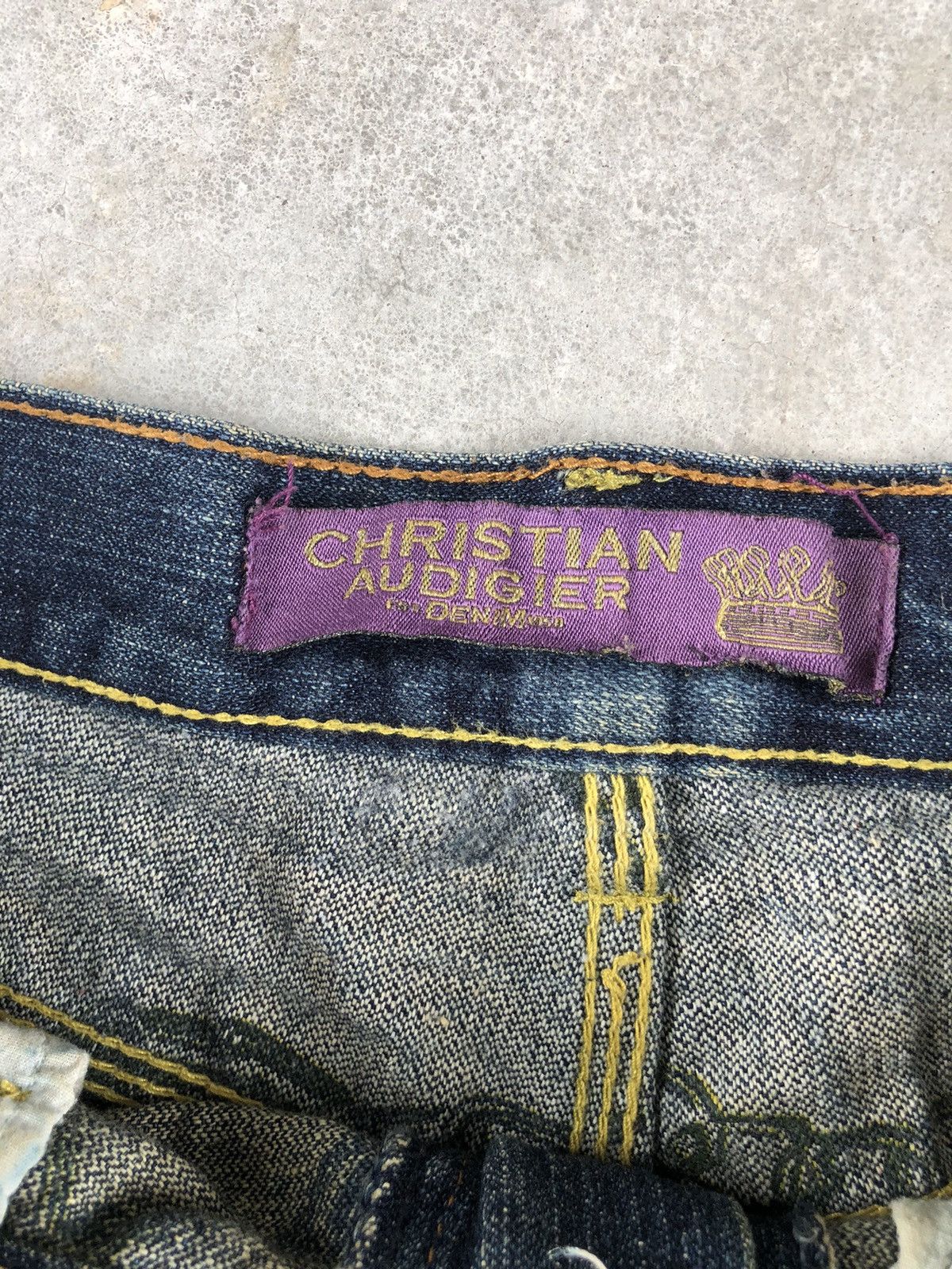 Christian Audigier Ed Hardy Embroidered Jeans Distressed Jeans Size US 32 / EU 48 - 17 Thumbnail