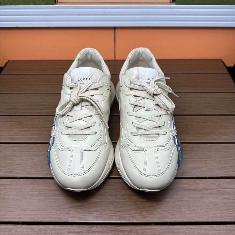 Gucci Gucci Rhyton Wave Print Low-Top Sneakers - Size US 7.5 / EU 40-41 - 2 Thumbnail
