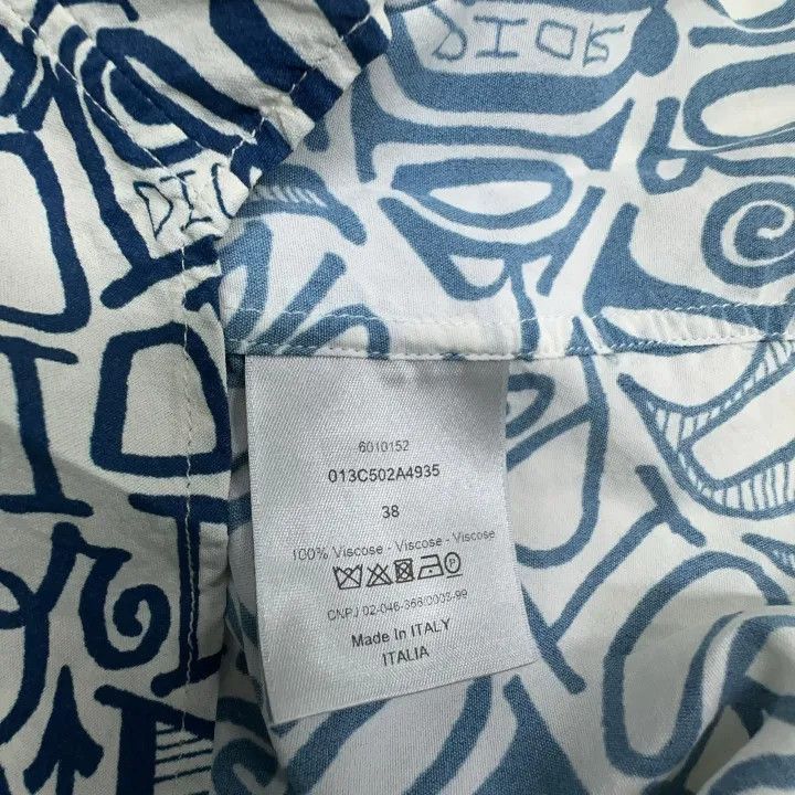 Dior Dior Dior Men’s Logo Print Long Sleeve Shirt 0079-2507 Size US M / EU 48-50 / 2 - 4 Thumbnail