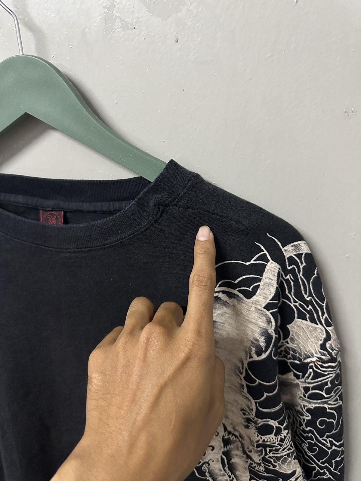 Japanese Brand × Vintage Vintage Sukajan Overprints Long Sleeve Shirt Size US L / EU 52-54 / 3 - 5 Thumbnail
