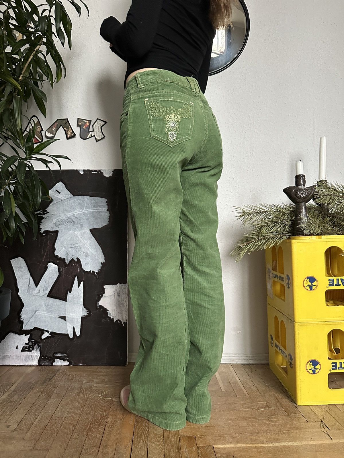 20471120 × If Six Was Nine × Seditionaries Funky Corduroy Wide Leg Bootcut Pants Style Embroided pocket Size 30" / US 8 / IT 44 - 3 Thumbnail
