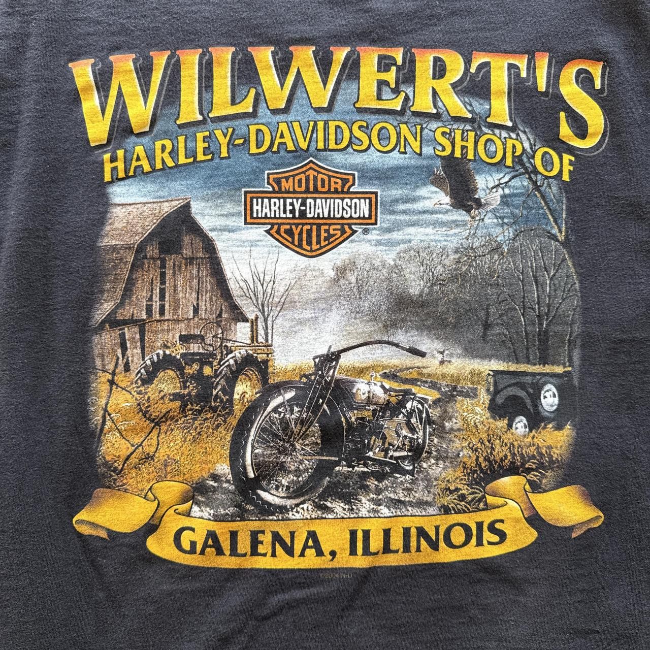 Harley Davidson Vintage 2000s Harley Davidson Flame Star Ball Longsleeve Size US XL / EU 56 / 4 - 5 Thumbnail