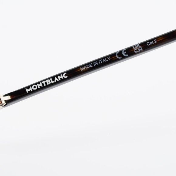 Montblanc Montblanc MB0339S 002 Sunglasses Havana/Gold Square Frame Size ONE SIZE - 7 Thumbnail