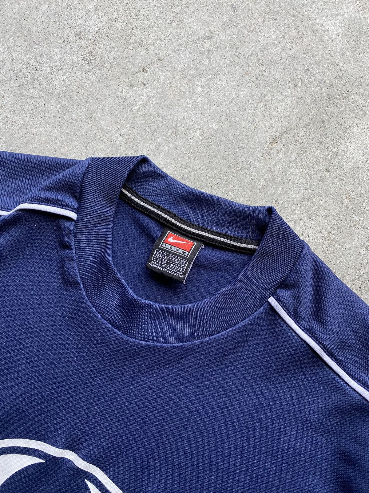 Nike × Vintage vintage Y2K NIKE TEAM Center Swoosh Soccer jersey Size US L / EU 52-54 / 3 - 10 Thumbnail