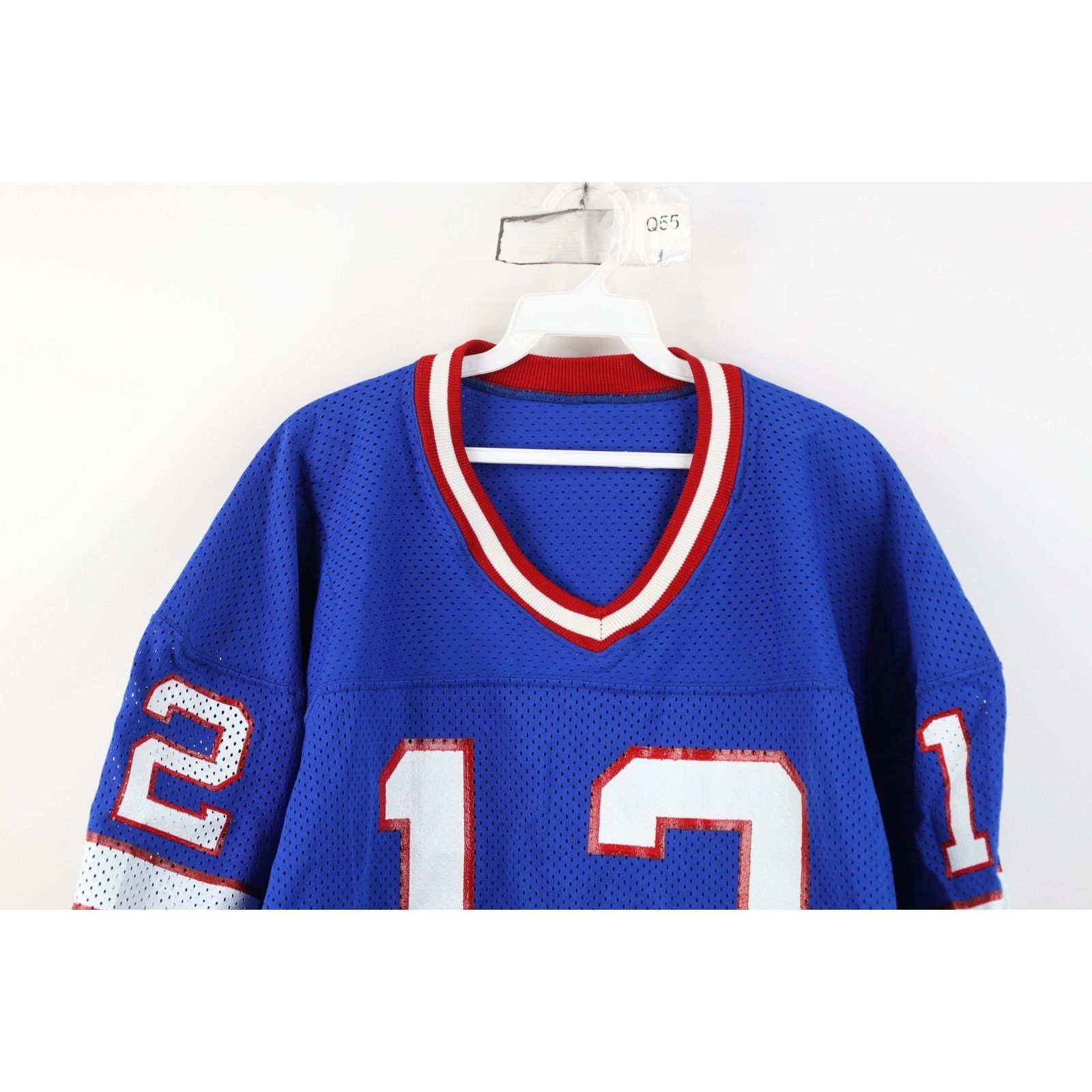Vintage Vintage Sand Knit Game Issue Jim Kelly Buffalo Bills Jersey Size US XL / EU 56 / 4 - 2 Thumbnail