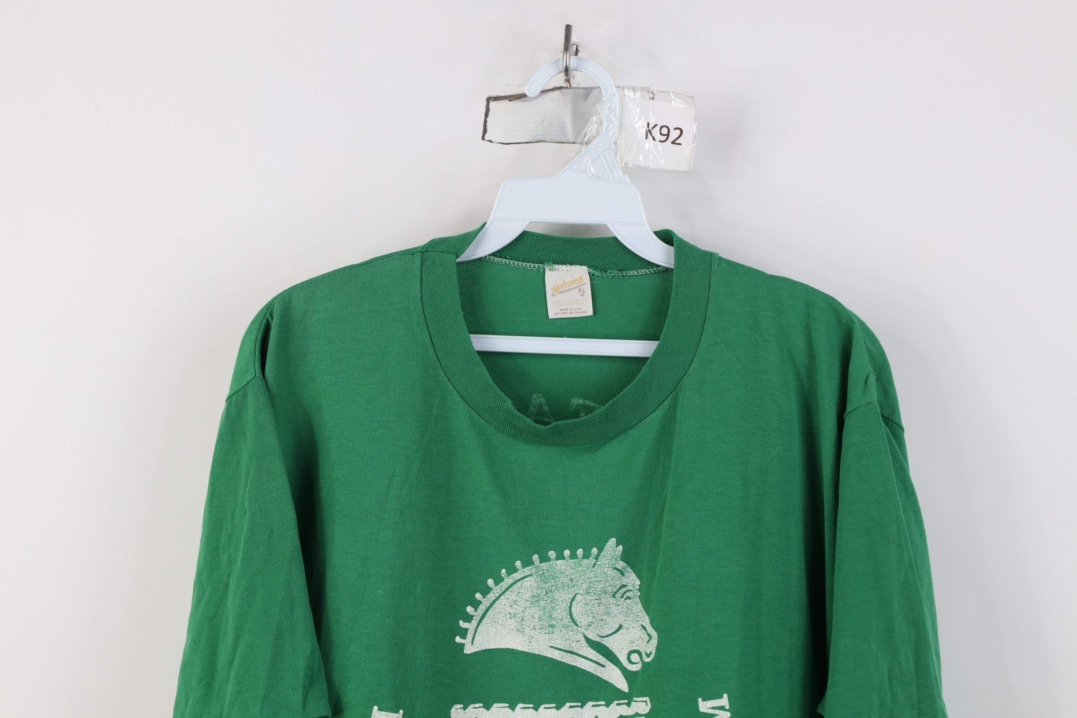 Vintage Vintage 80s Boehm Palm Beach Team Polo Tanoira T-Shirt USA Size US XL / EU 56 / 4 - 2 Thumbnail