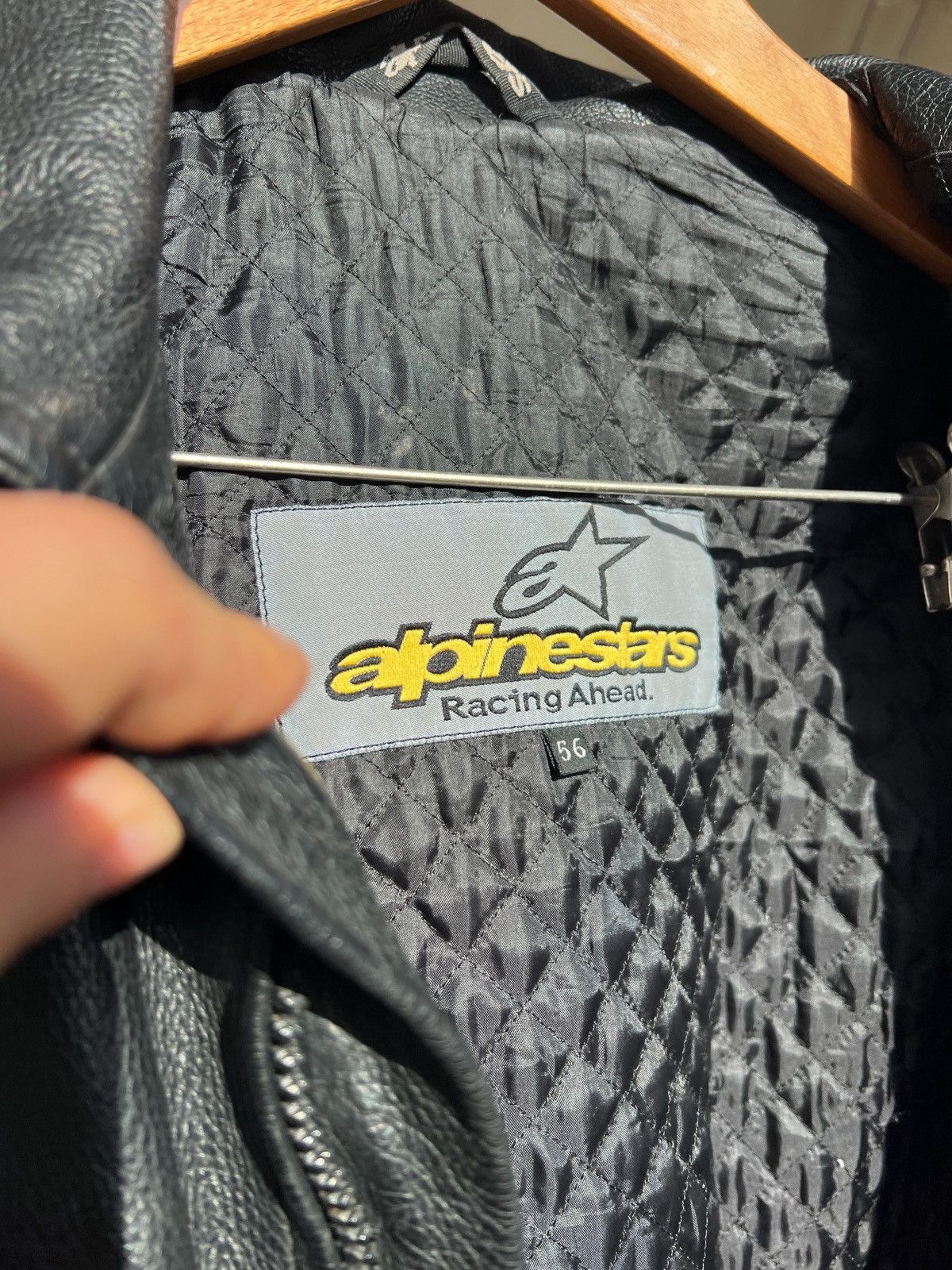 Alpinestars Alpinestars Leather Jacket | Classic Black Racing Edition Size US XL / EU 56 / 4 - 6 Thumbnail