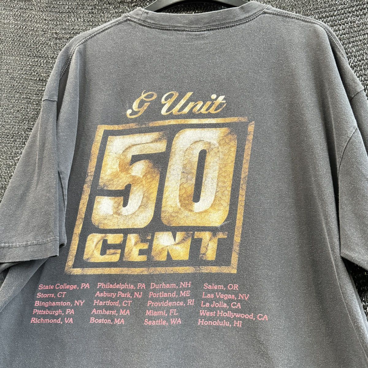Rap Tees ‘00s Y2K 50 Cent Concert Tour Rap Tee Shirt G Unit Eminem Size US L / EU 52-54 / 3 - 2 Thumbnail