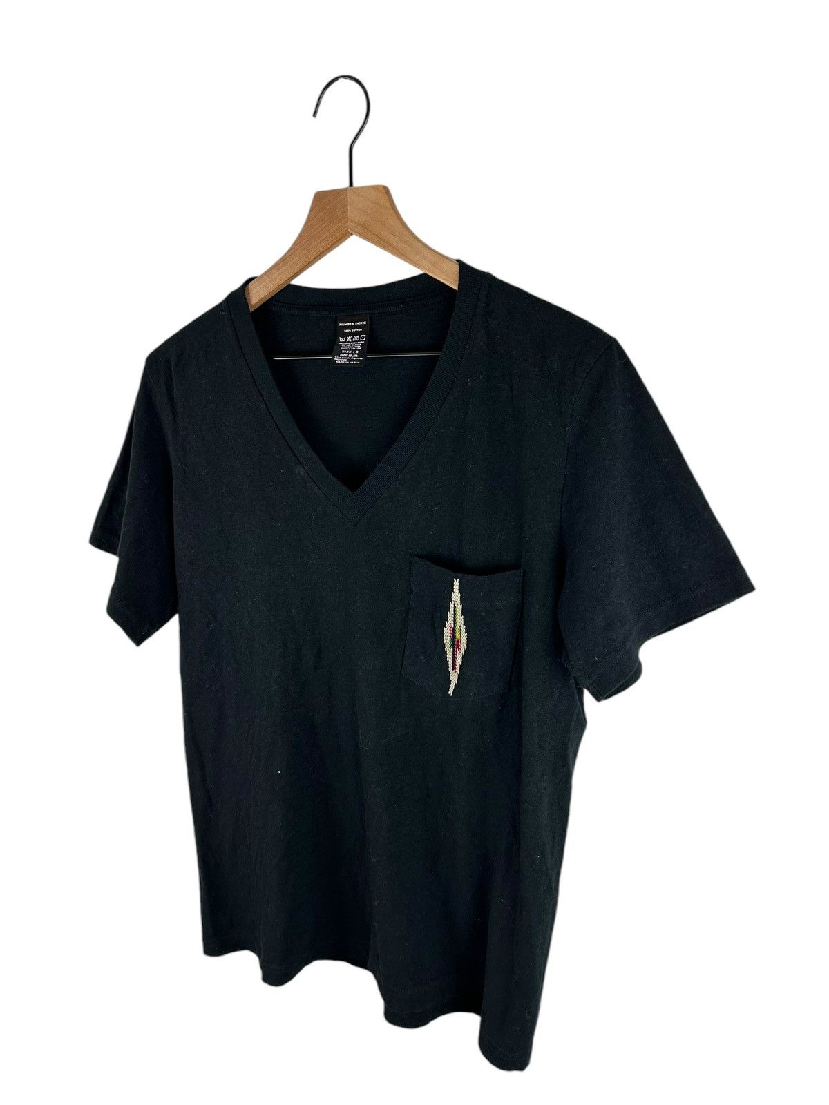 Number (N)ine Number Nine V Neck Pocket T-Shirt Size US M / EU 48-50 / 2 - 2 Thumbnail