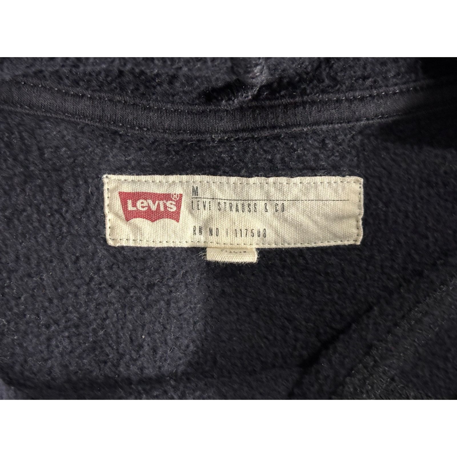 Levi's Levi’s California Republic Bear Hoodie Men’s Medium Navy Size US M / EU 48-50 / 2 - 7 Thumbnail