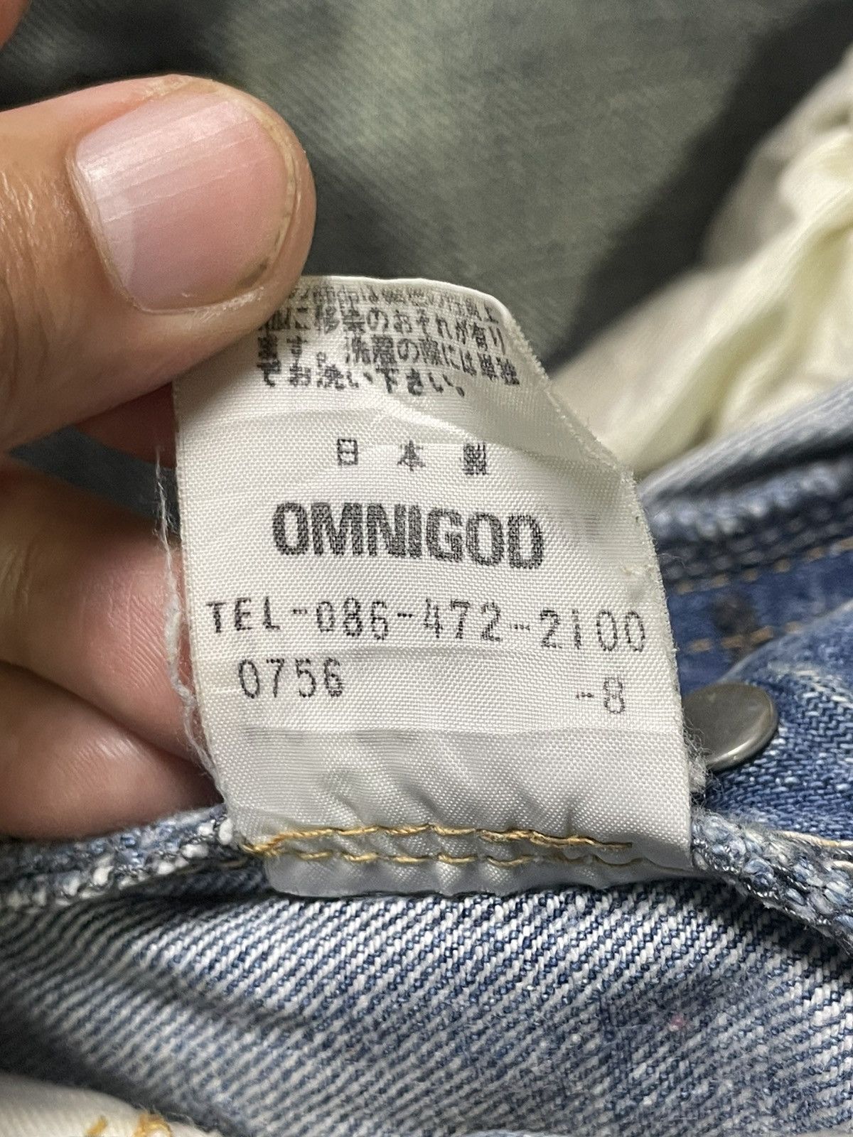 OMNIGOD × Vintage OMNIGOD Brand Casual Straight Cut Jeans (92) Size US 33 - 8 Thumbnail
