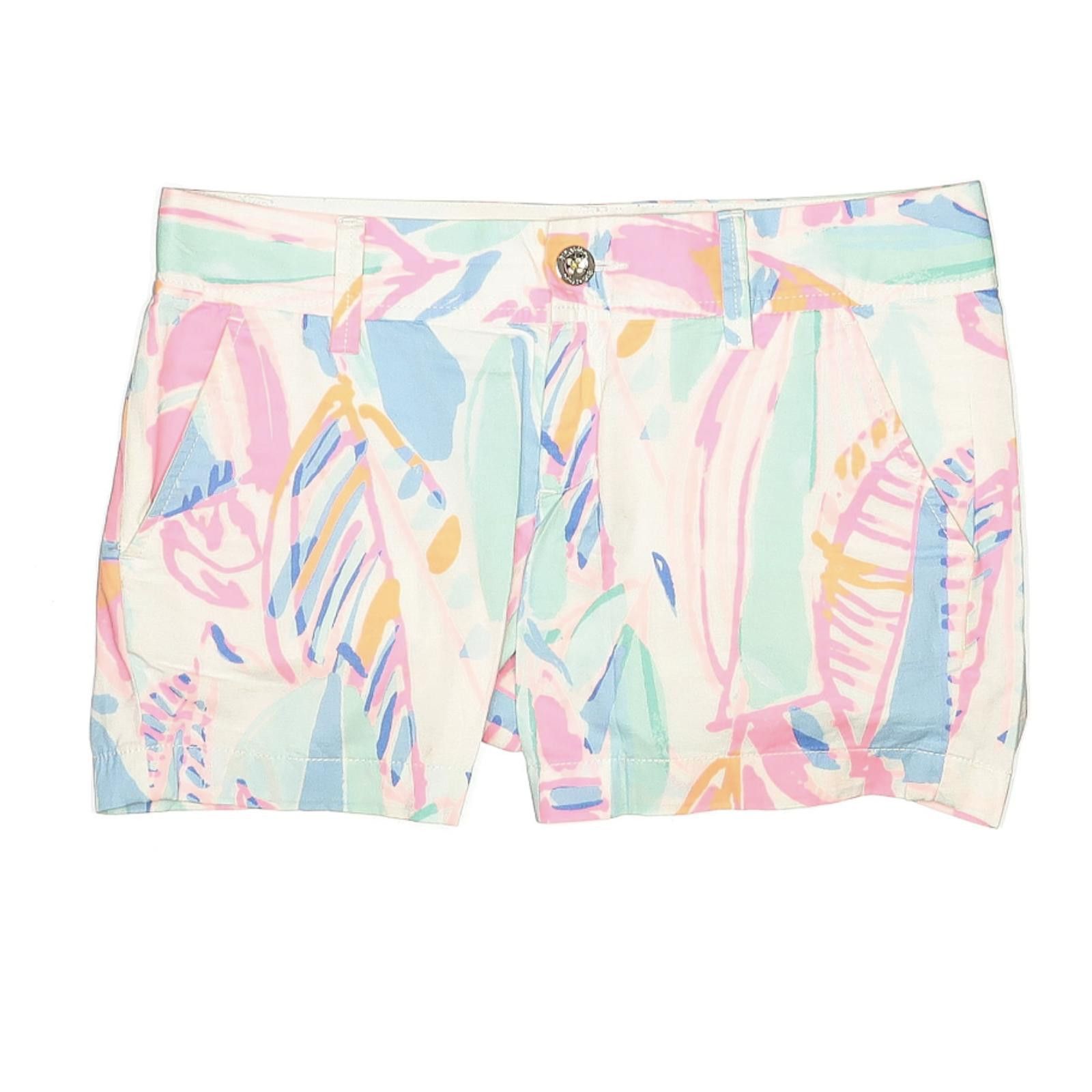 Other Lilly Pulitzer Printed Cotton Women's Casual Shorts Size 2 Size 26" / US 2 / IT 38 - 1 Thumbnail