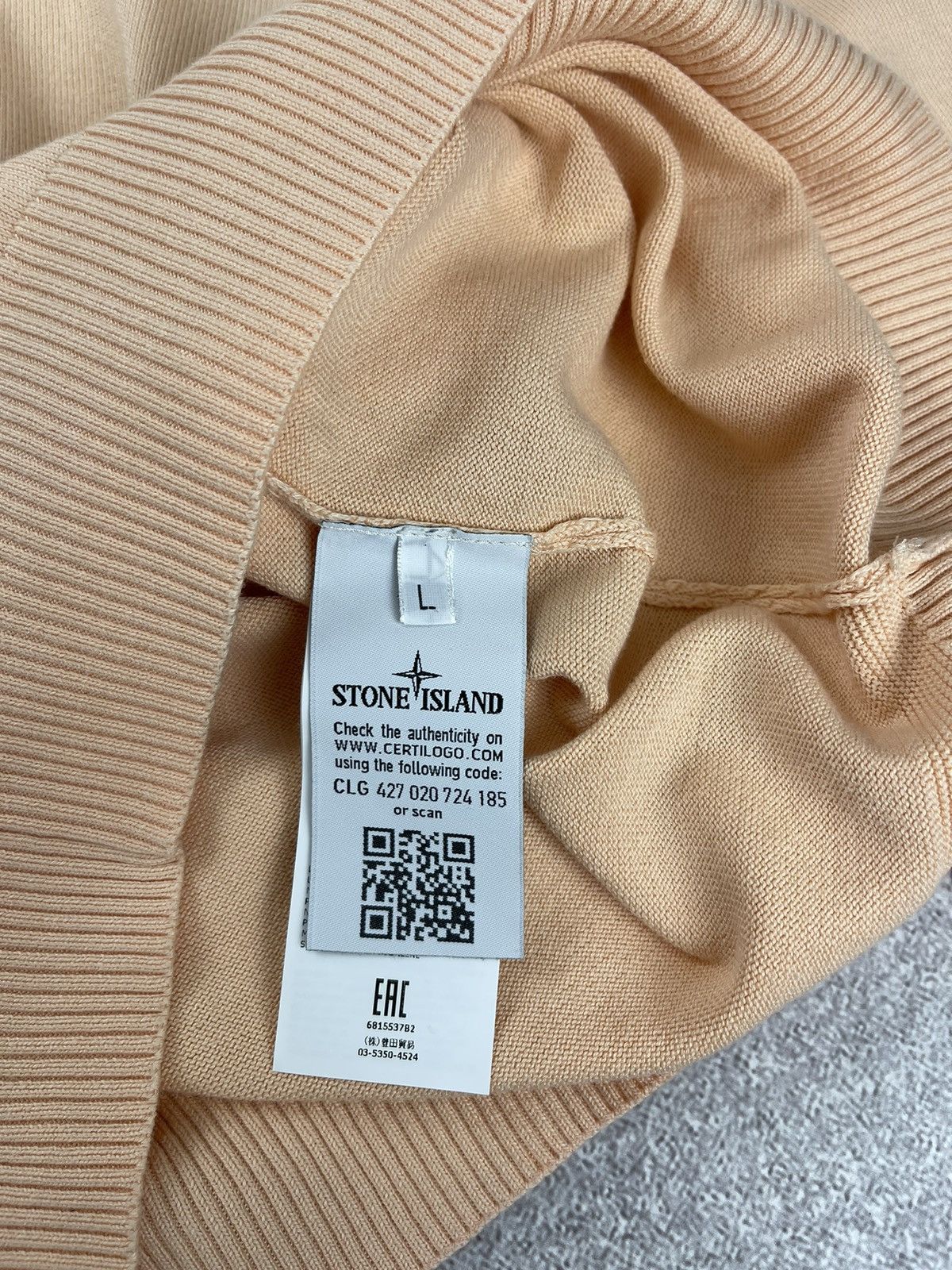 Stone Island Stone Island Knit Cotton Sweater Men’s Size M-L Size US L / EU 52-54 / 3 - 7 Thumbnail