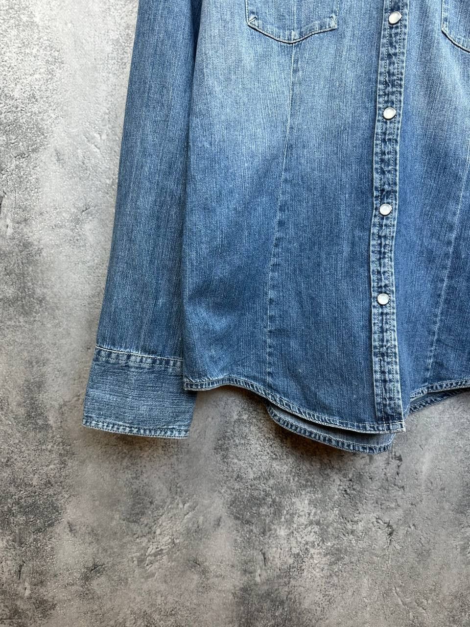 Levi's Vintage Clothing Levi’s Positively Superior Western Denim Shirt Pearl Snap Size L / US 10 / IT 46 - 6 Thumbnail