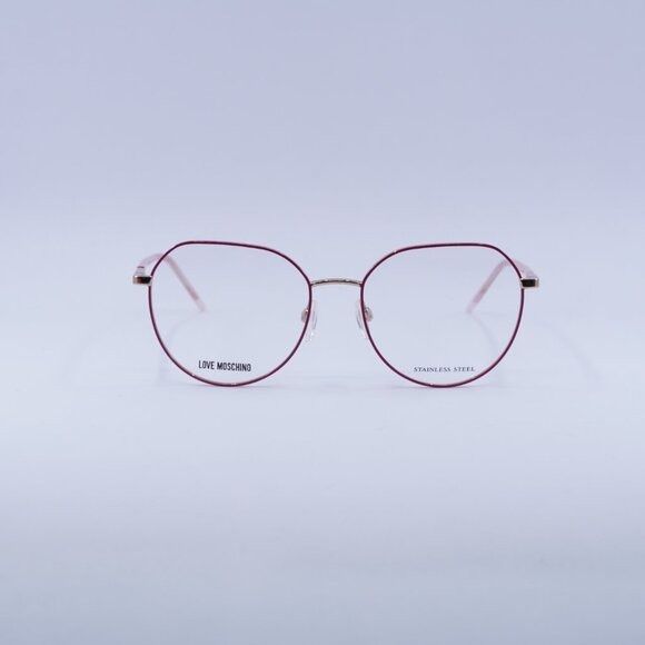Moschino 🕶️ New Moschino MOL560 0S45 00 Pink/Gold Eyeglasses 54mm Size ONE SIZE - 3 Thumbnail