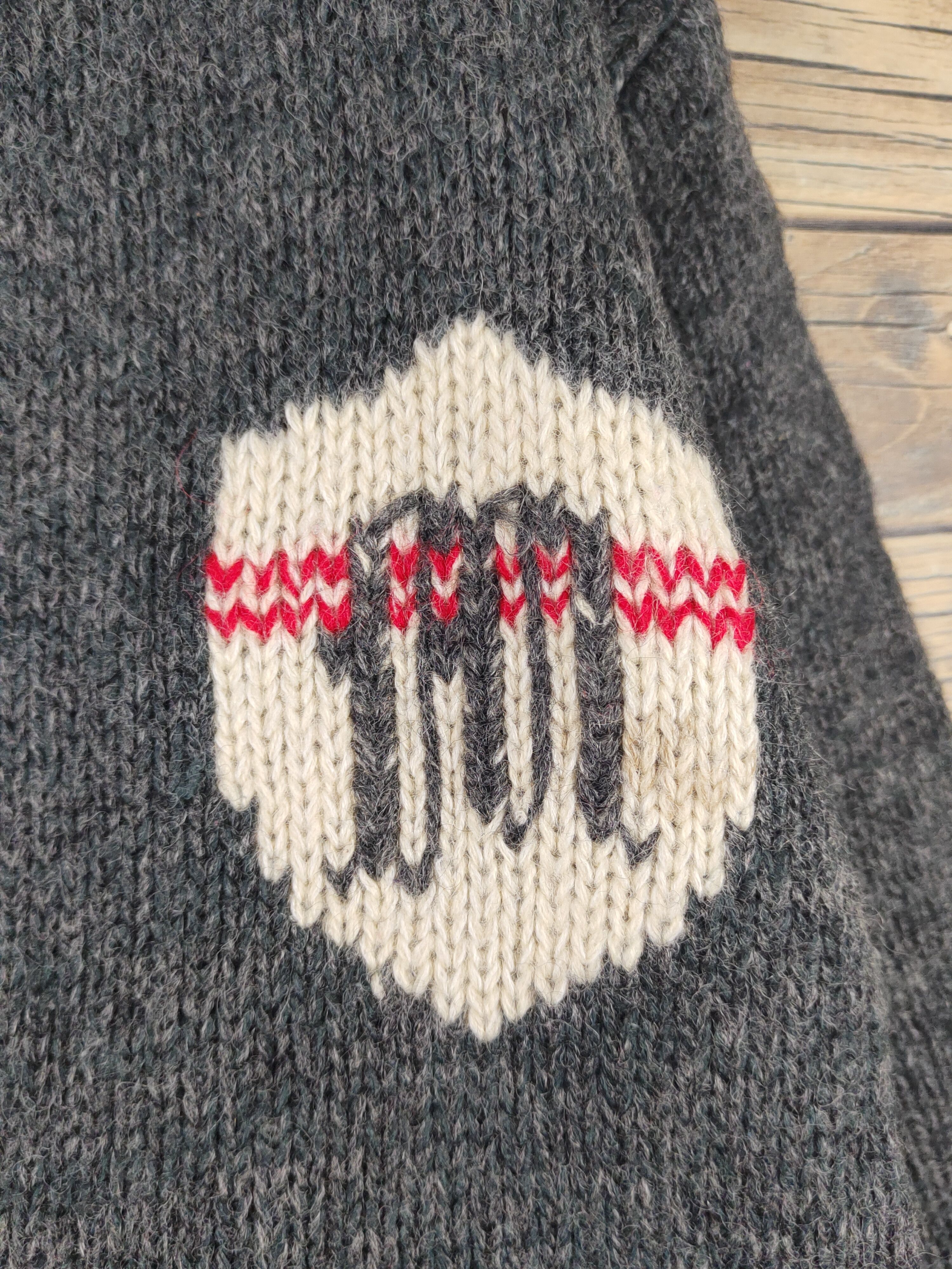 Vintage Raspberry vintage Dark Gray Knitwear Cardigan #W1748 Size L / US 10 / IT 46 - 6 Thumbnail