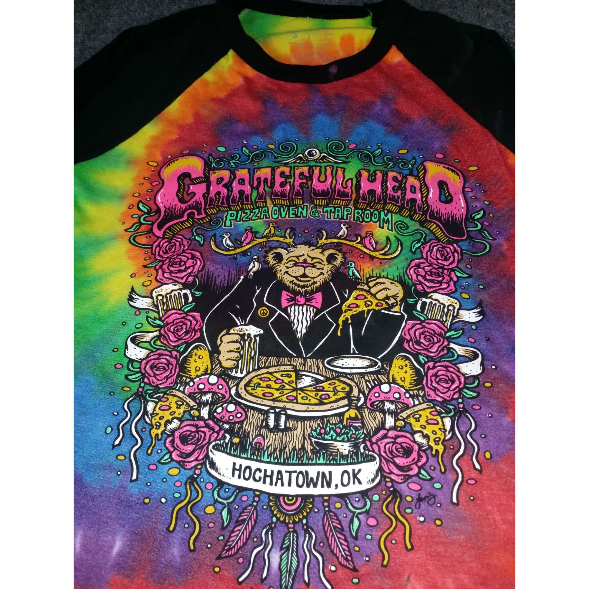 Haute Hippie Grateful Head Tshirt Women Sz S Tie Dye Graphic Print Pizza Size S / US 4 / IT 40 - 2 Thumbnail