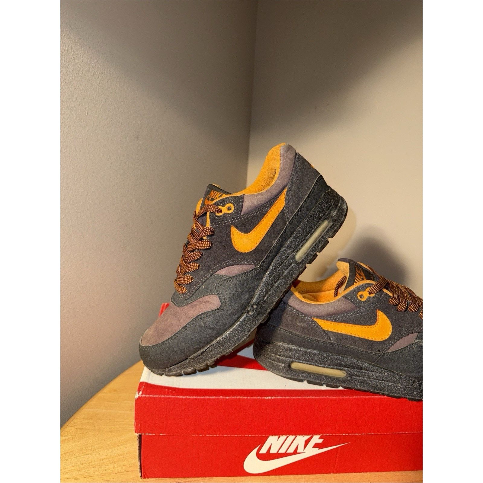 Nike Rare Size 9 - Nike Air Max 1 B Storm 2002 Patta Parra Tier0 Size US 9 / EU 42 - 3 Thumbnail