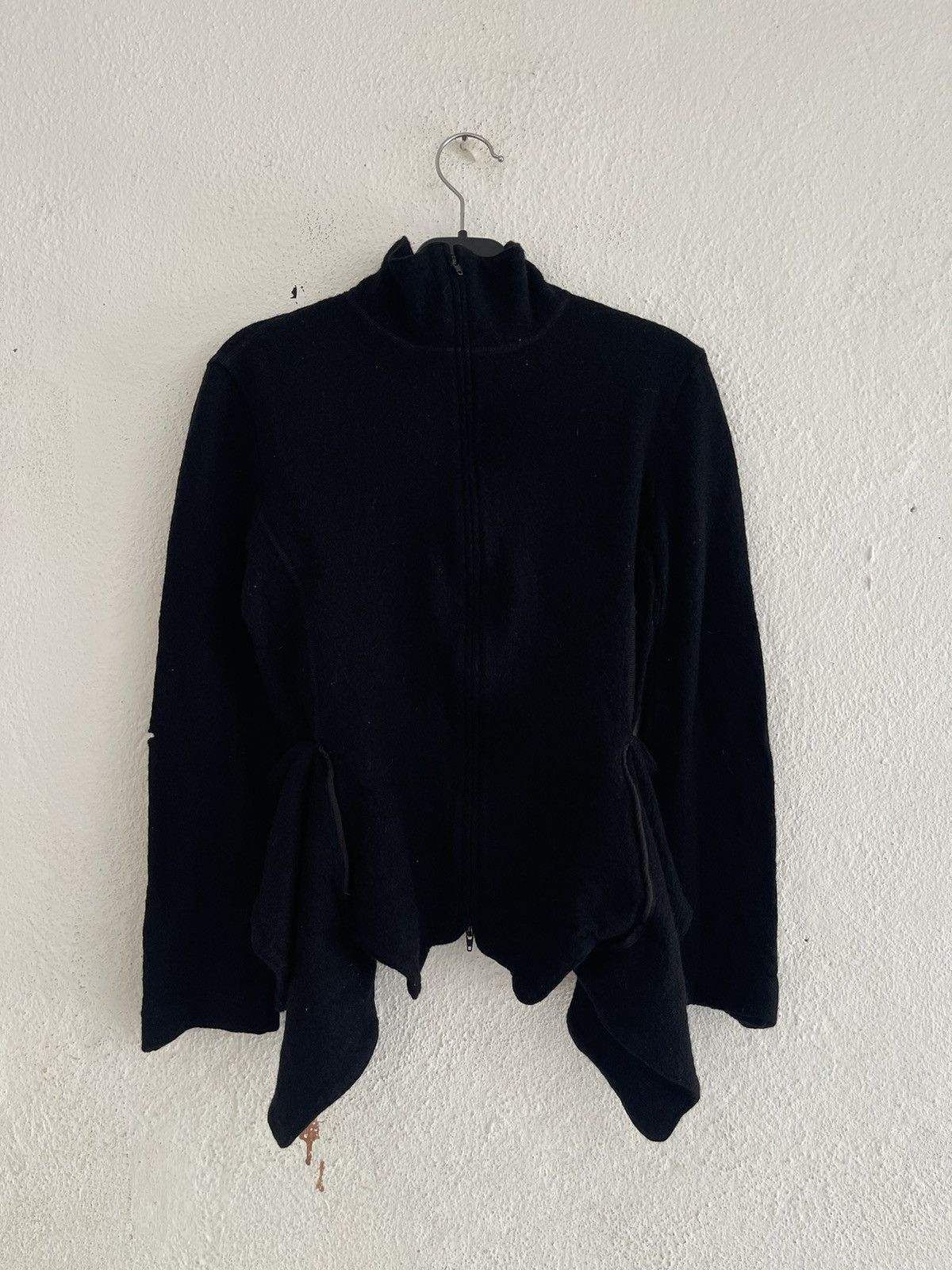 Y's Y’s Yohji Yamamoto Swallowtail Wool Full Zipper Avant Garde Size S / US 4 / IT 40 - 2 Thumbnail