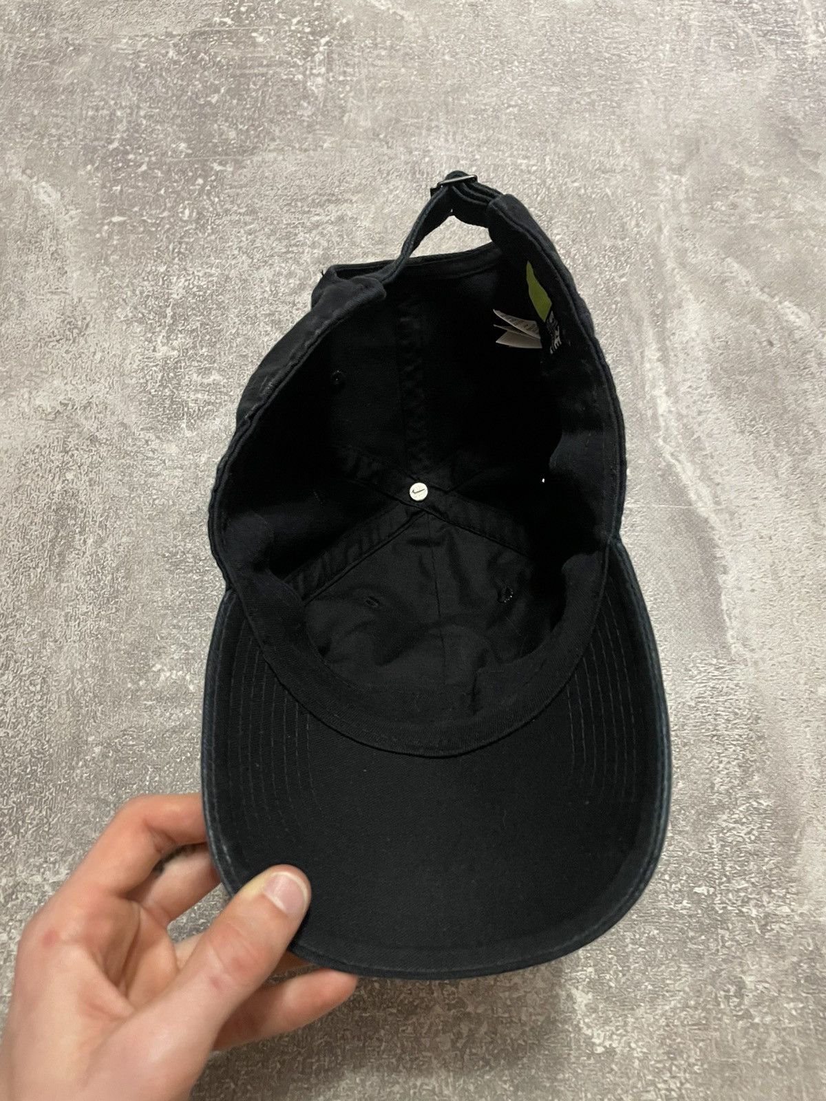 Nike × Vintage Vintage Nike Big Logo Black Cap Size ONE SIZE - 8 Thumbnail