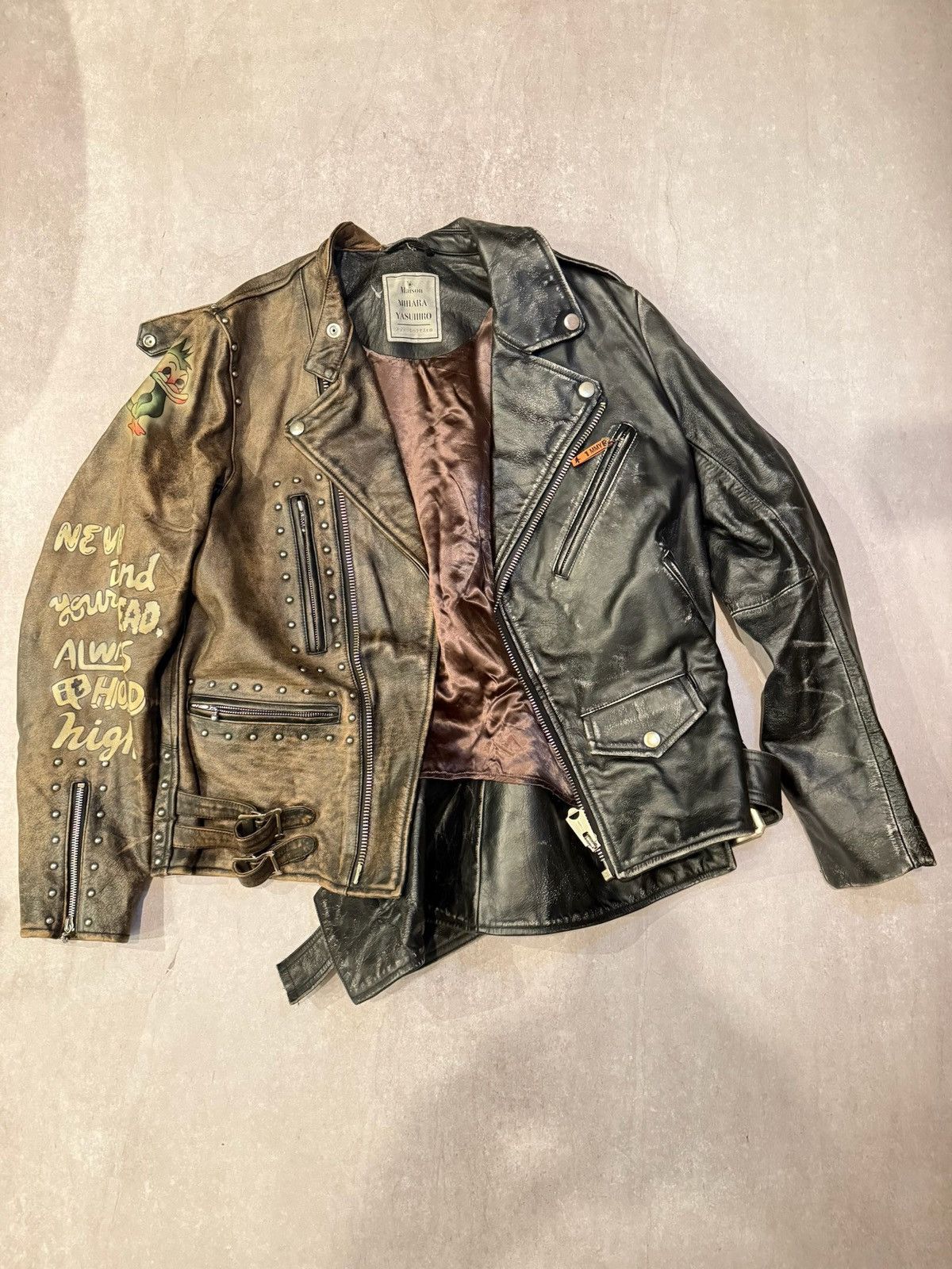 Maison MIHARA YASUHIRO MMY Leather Jacket Size US L / EU 52-54 / 3 - 1 Thumbnail