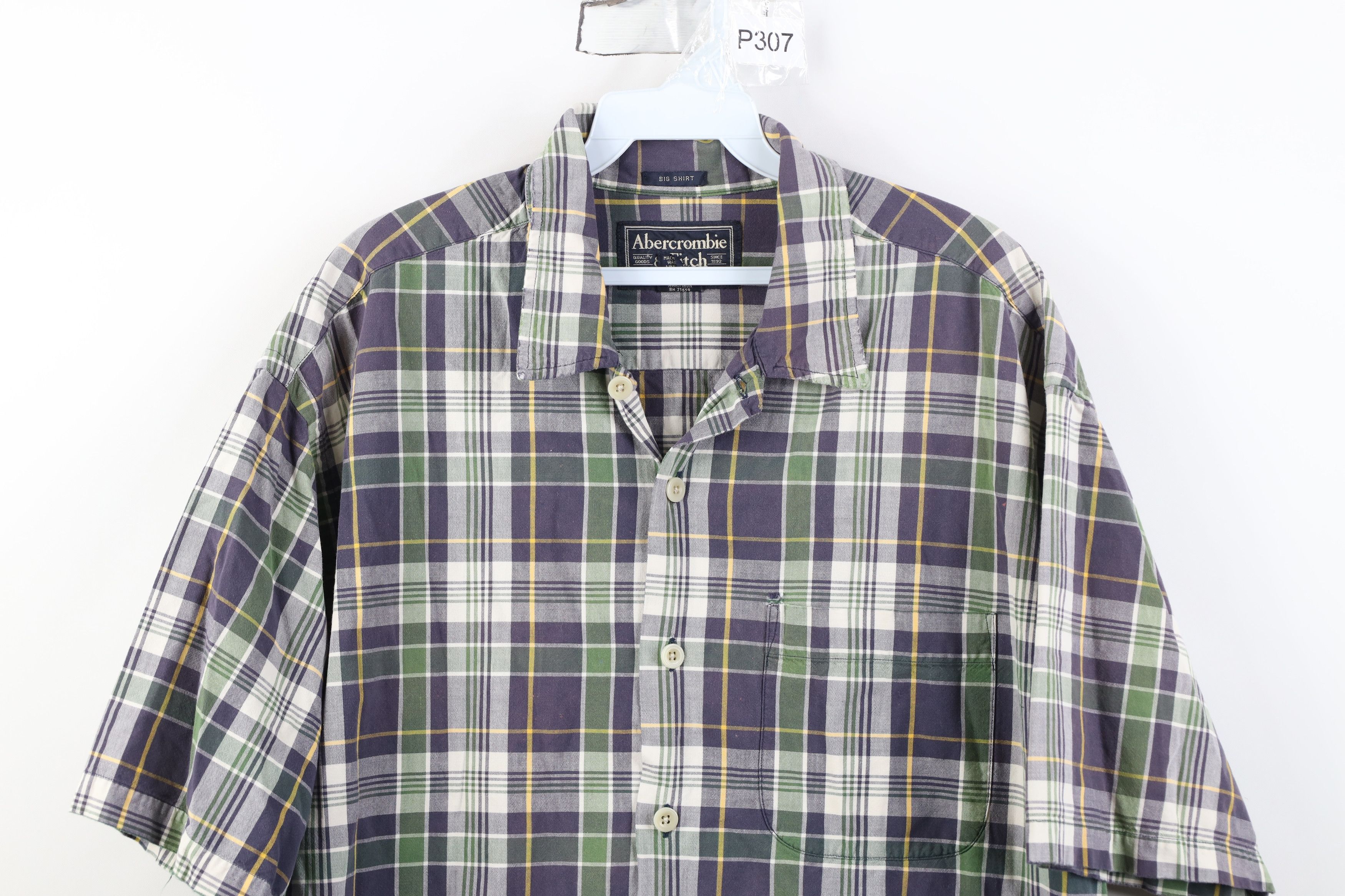 Abercrombie & Fitch Vintage 90s Abercrombie & Fitch Short Sleeve Button Shirt Size US L / EU 52-54 / 3 - 2 Thumbnail