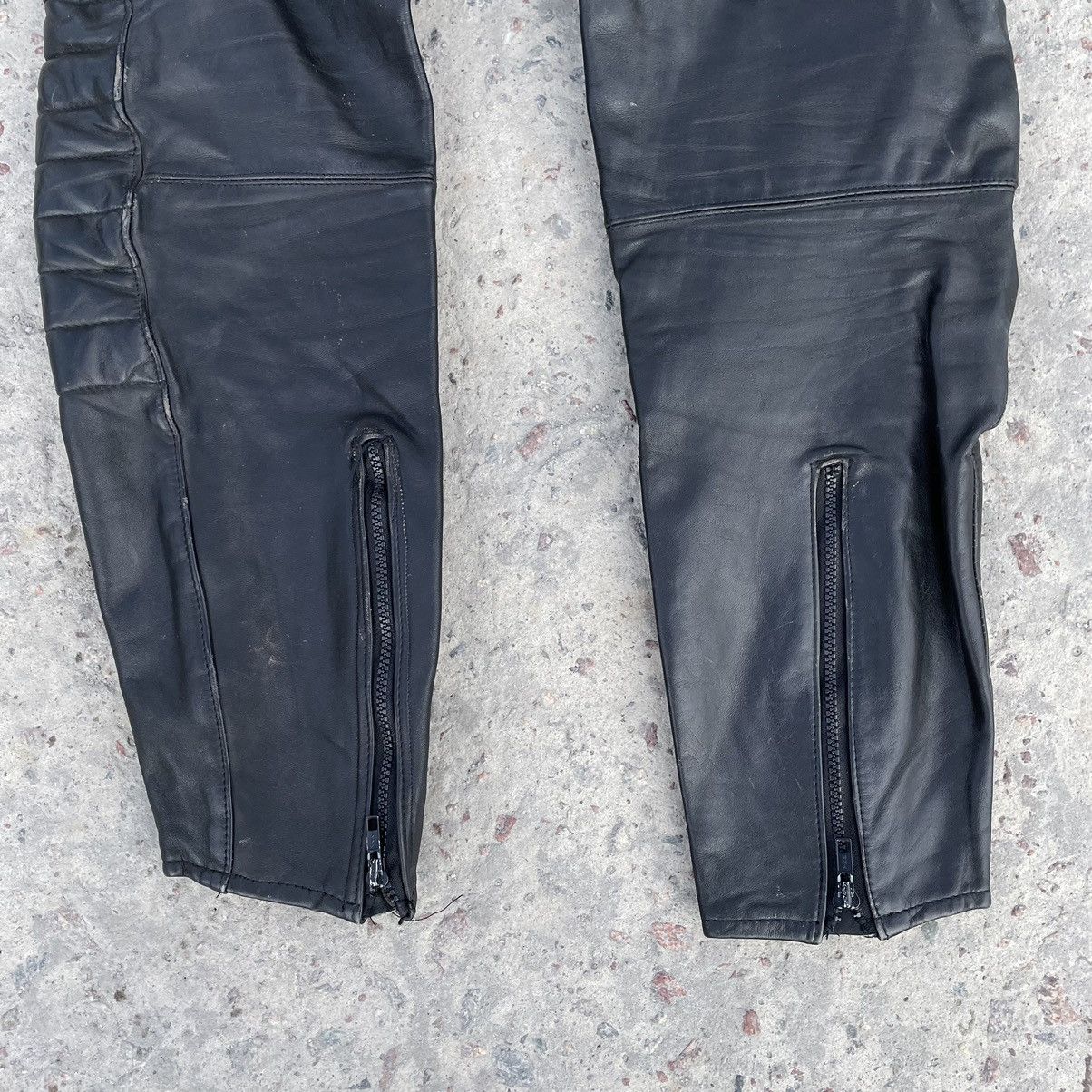 Vintage Vintage Moto Leather Pants 29 Size 90s USA Japanese Style Size US 29 - 6 Thumbnail