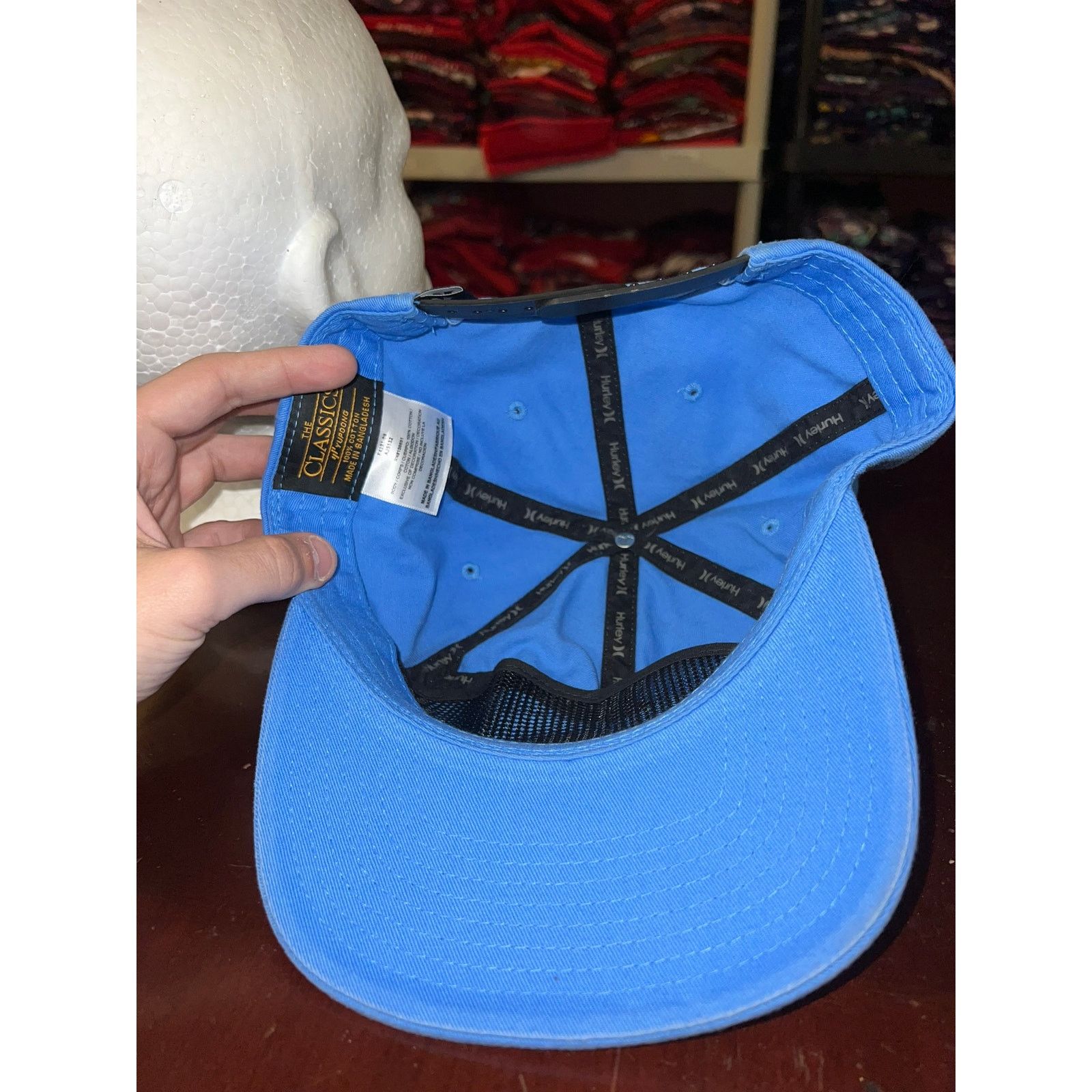 Hurley Hurley Hat Logo Emblem Blue Panel Cap Headwear Size ONE SIZE - 6 Thumbnail