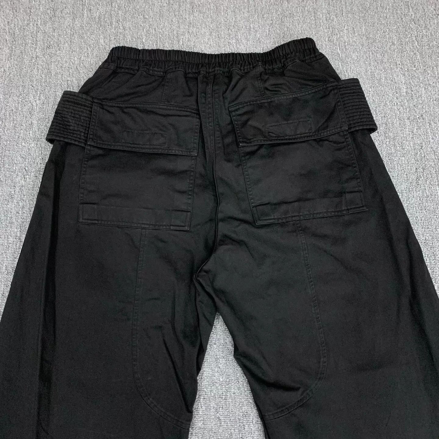 Rick Owens RO Black Double-Ring Wide-Leg Pants L 98 New 14621 Size 28" / US 6 / IT 42 - 6 Thumbnail