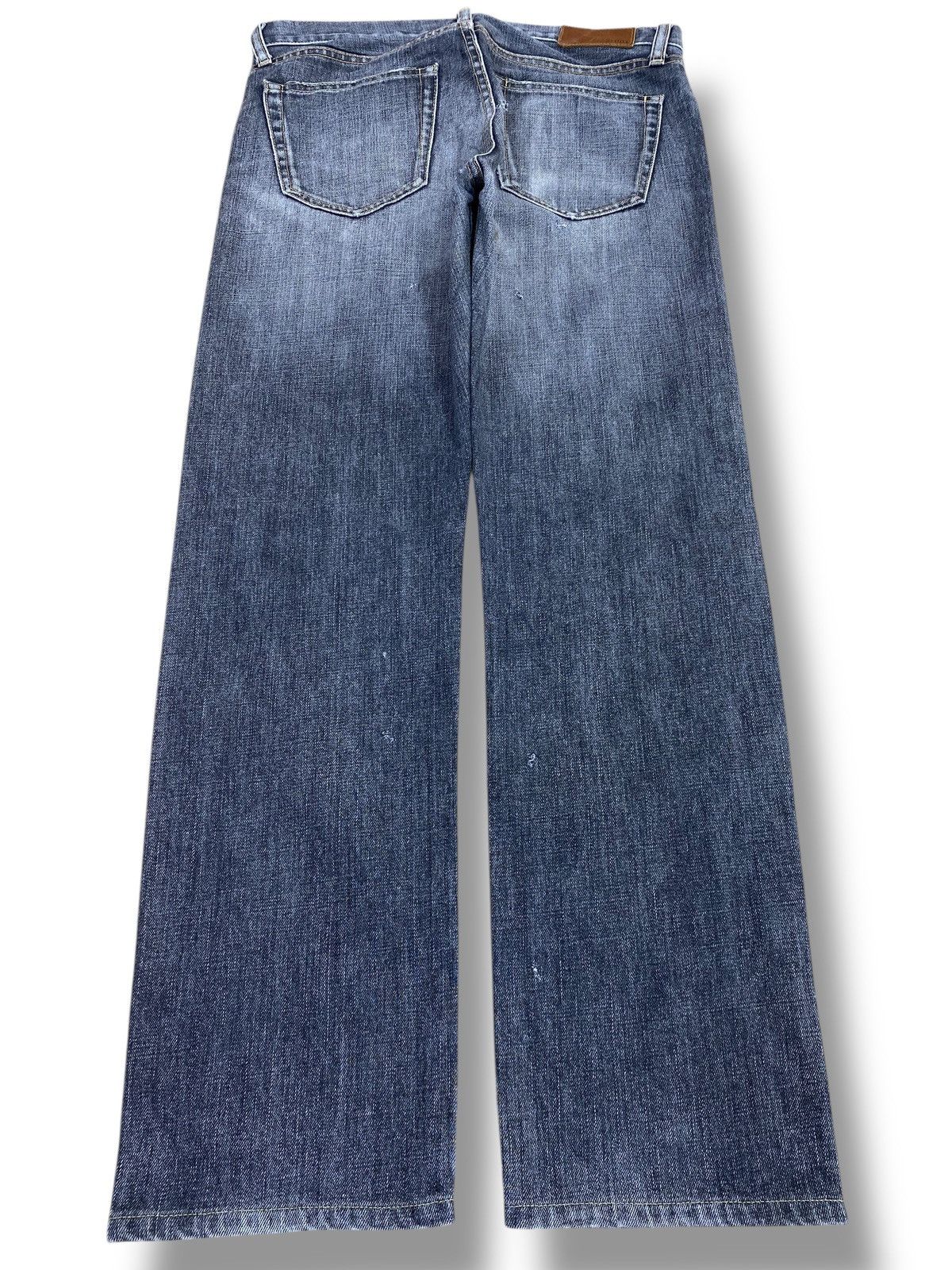 Uniqlo Uniqlo Light Wash Whiskered Slim Fit Straight Jeans Size US 32 / EU 48 - 3 Thumbnail