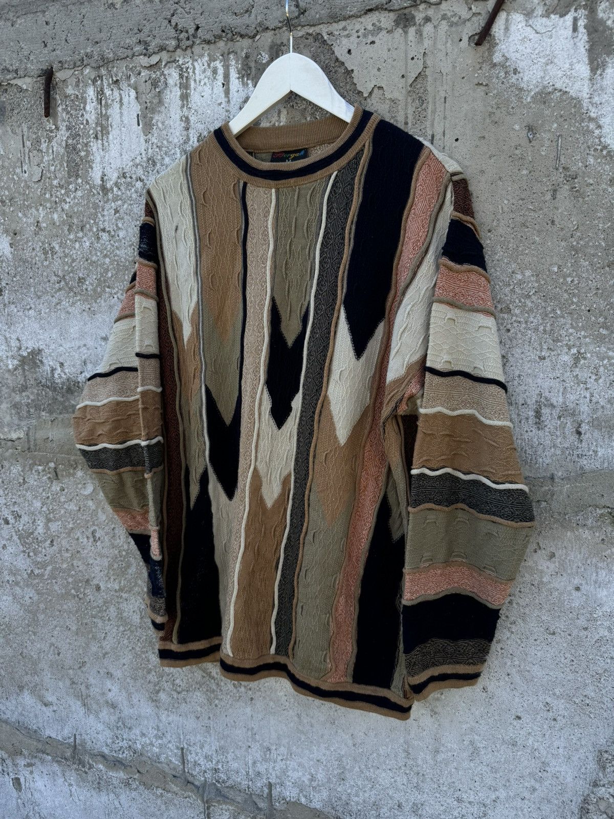 Coogi × Vintage Coogi Style Vintage brown sweater Size US M / EU 48-50 / 2 - 2 Thumbnail
