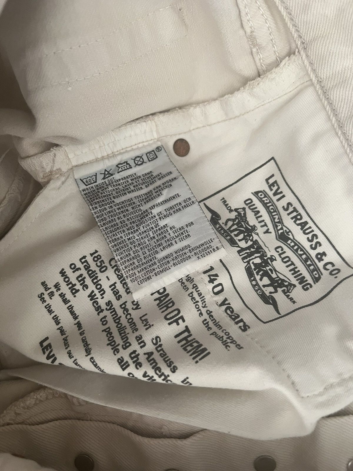 Levi's Levi’s 517 Denim Pants in Cream Size US 33 - 5 Thumbnail