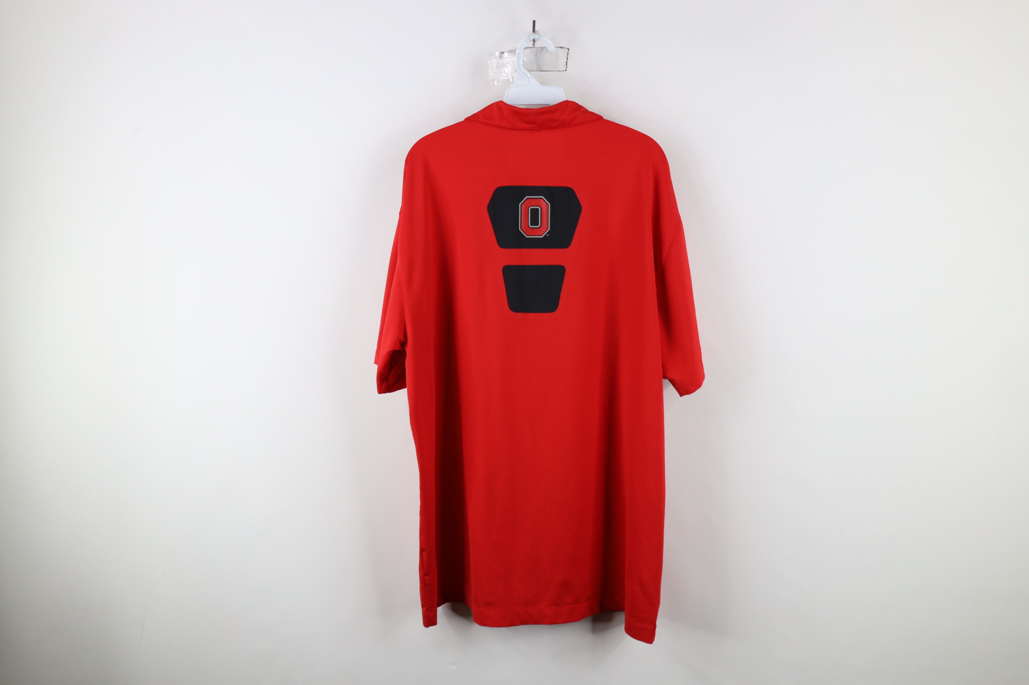 Nike × Vintage Nike Golf Out Ohio State University Collared Polo Shirt Red Size US XL / EU 56 / 4 - 11 Thumbnail