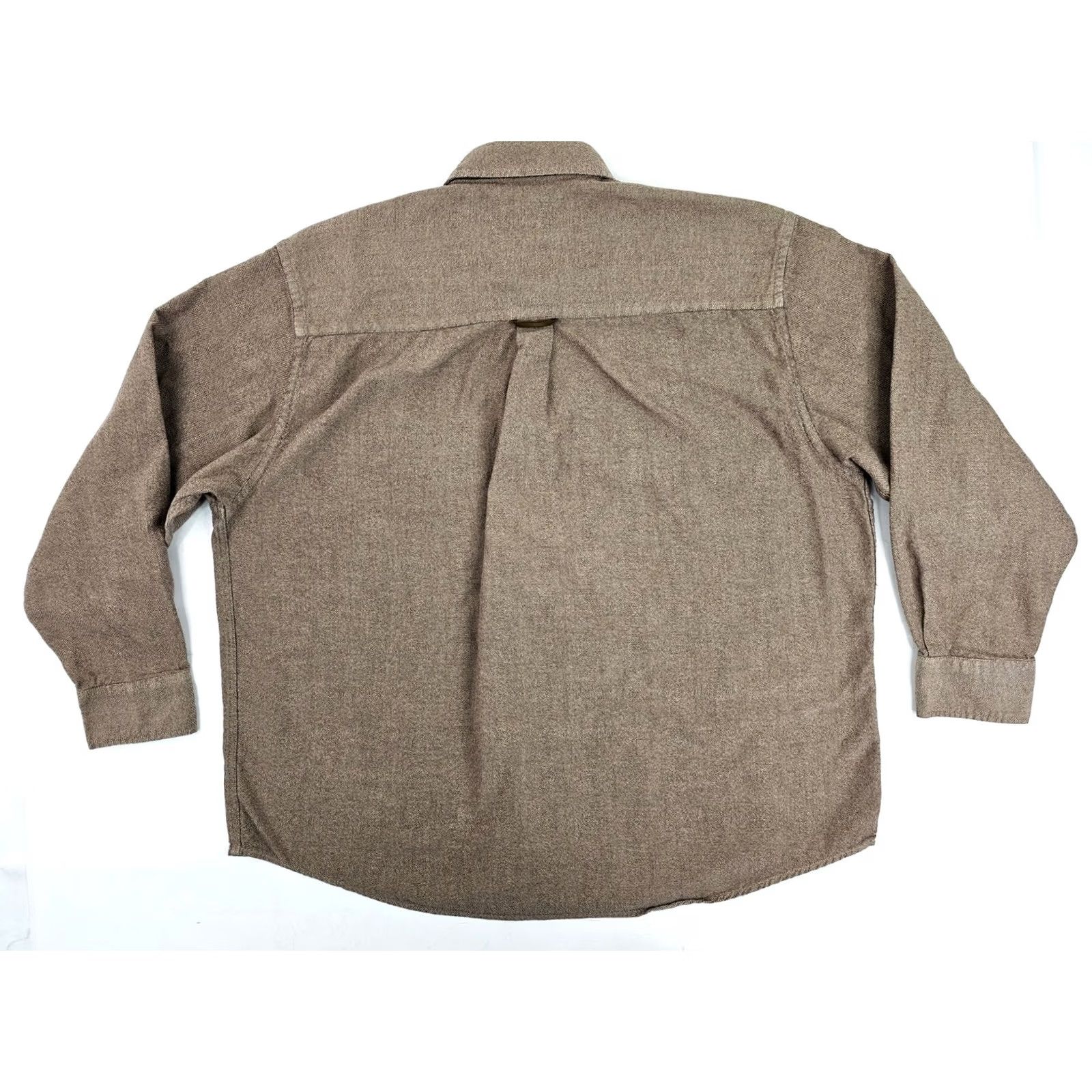 Original Penguin VINTAGE Original Penguin Munsingwear Penguin Cotton Weave Elbow Patch Shirt Men XL Tan Brown Taupe Cotton Size US XL / EU 56 / 4 - 7 Thumbnail