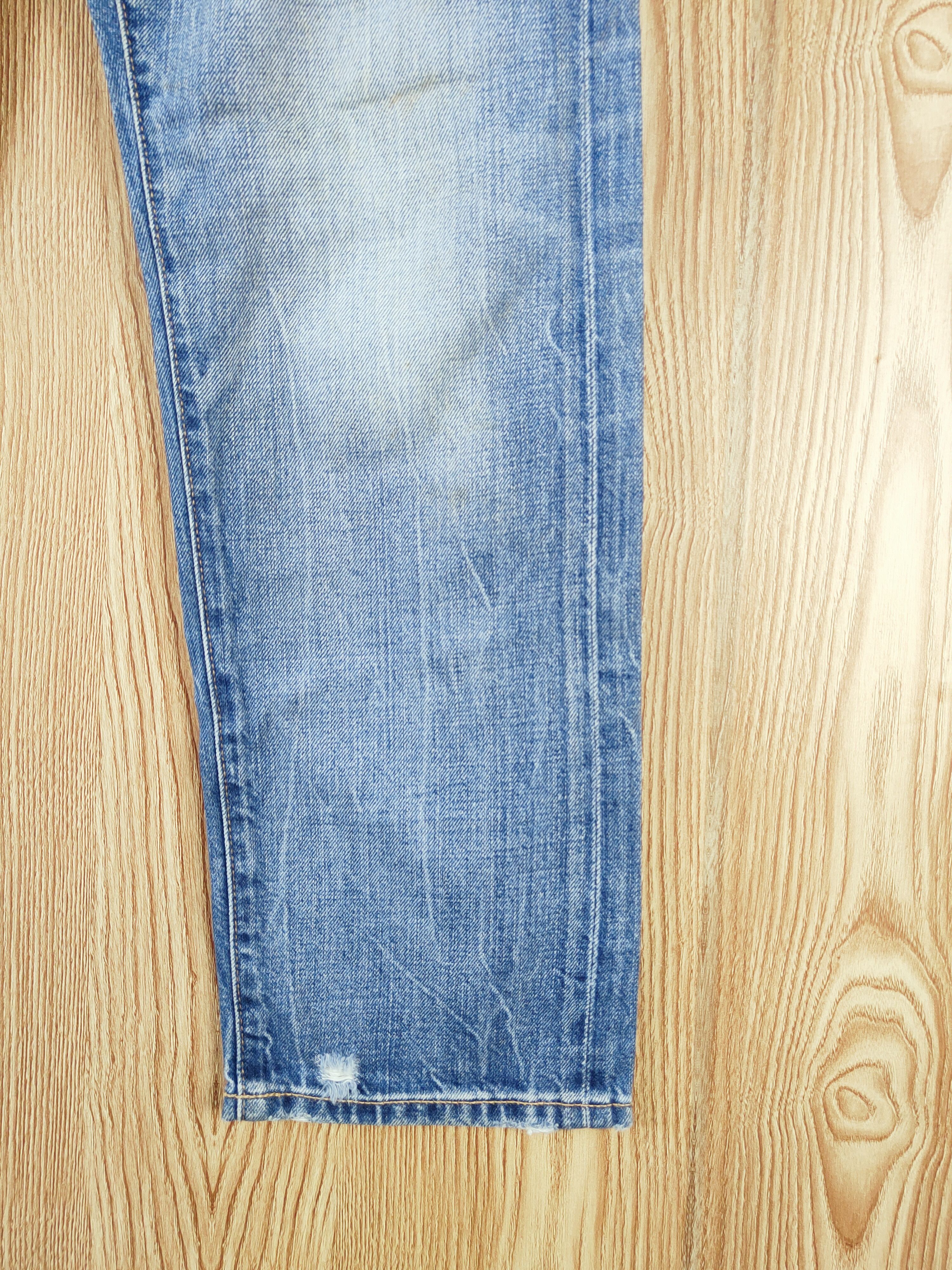 Japanese Brand Uniqlo japan vintage Blue Distressed Ripped Jeans #W532 Size US 30 / EU 46 - 6 Thumbnail