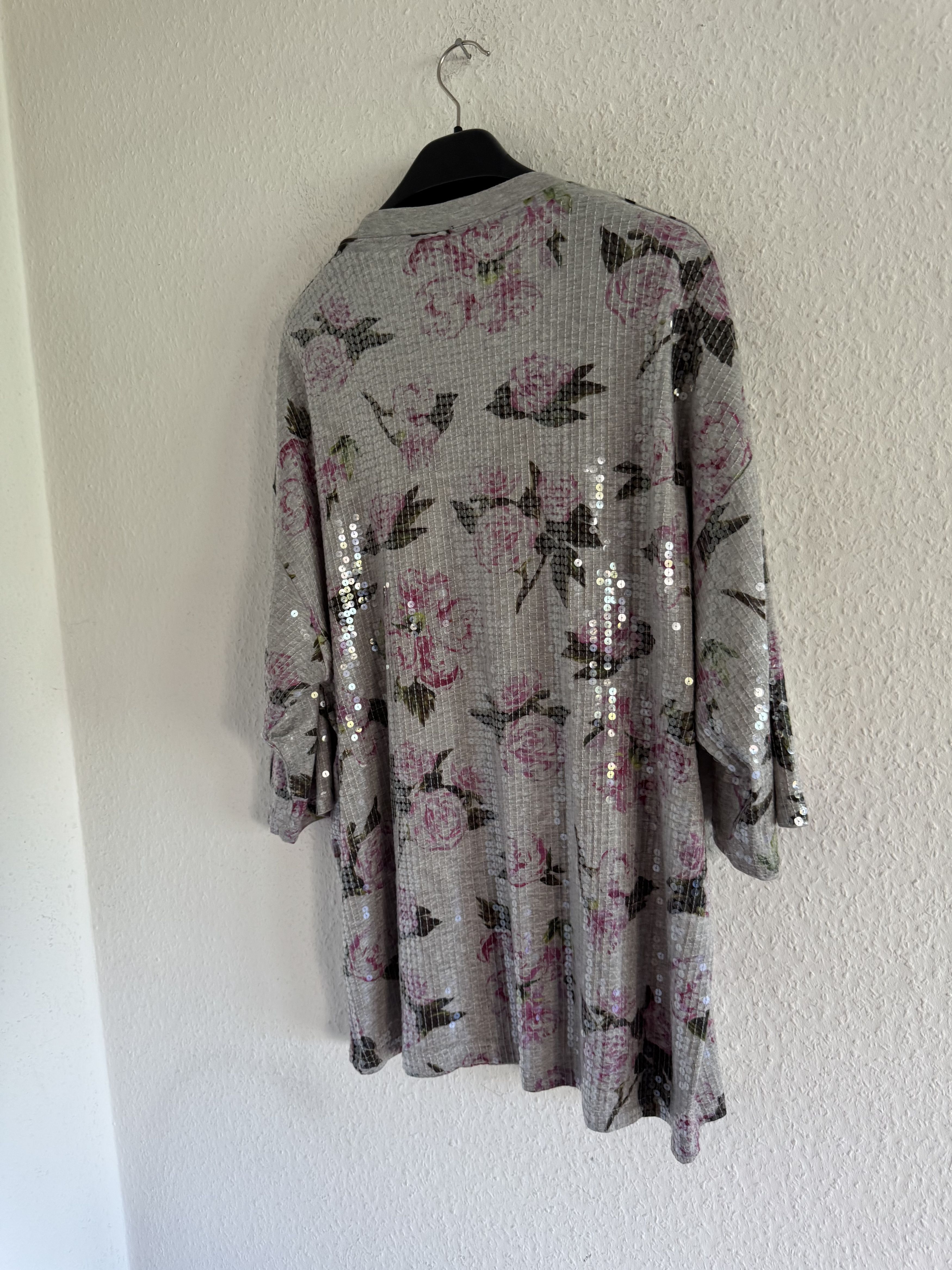 Adidas × Jeremy Scott Sequin Floral Oversized Long Shirt Dress Size US XXL / EU 58 / 5 - 10 Thumbnail