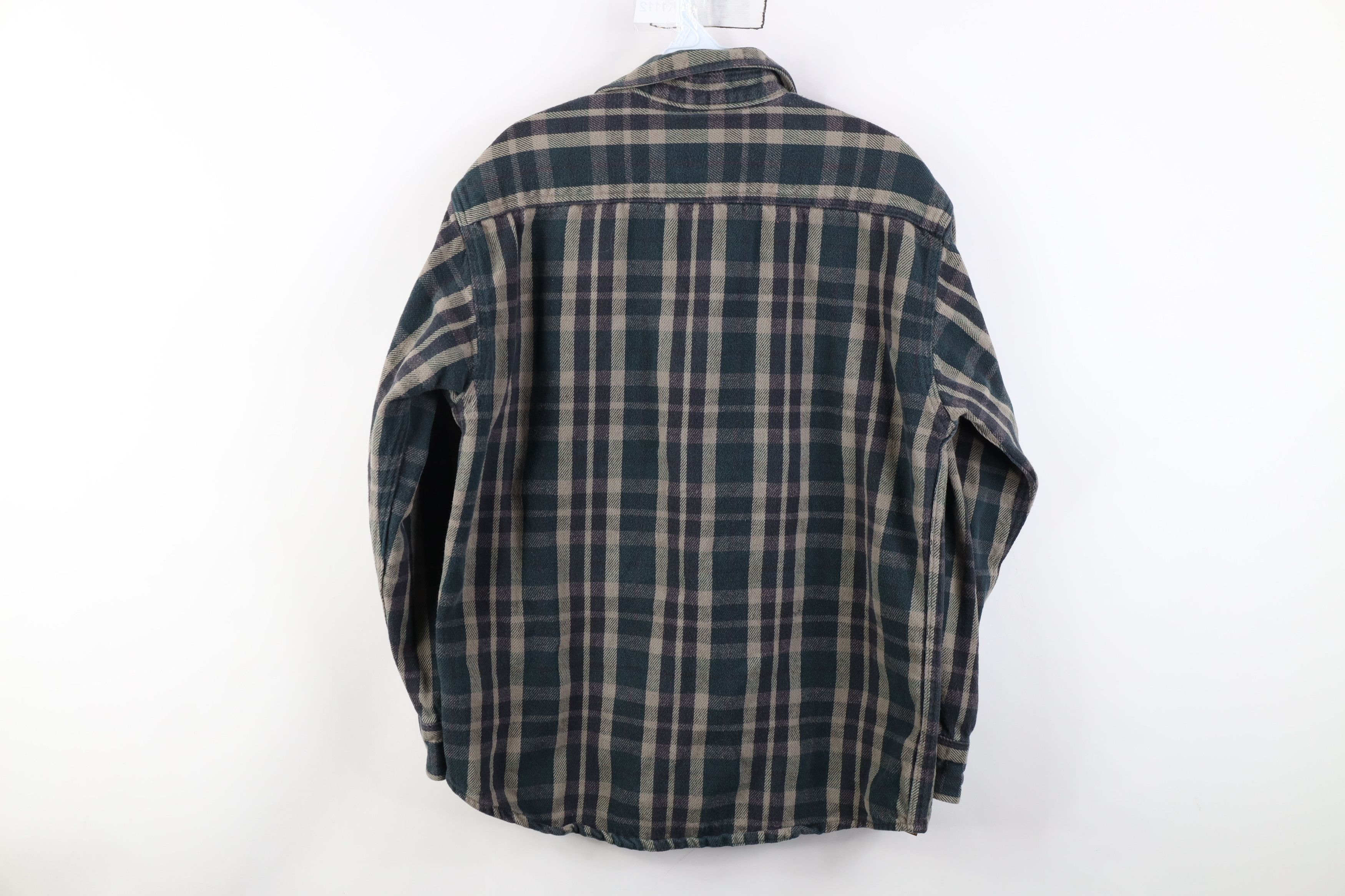 Vintage Vintage 90s Streetwear Heavyweight Button Shirt Plaid Size US M / EU 48-50 / 2 - 10 Thumbnail