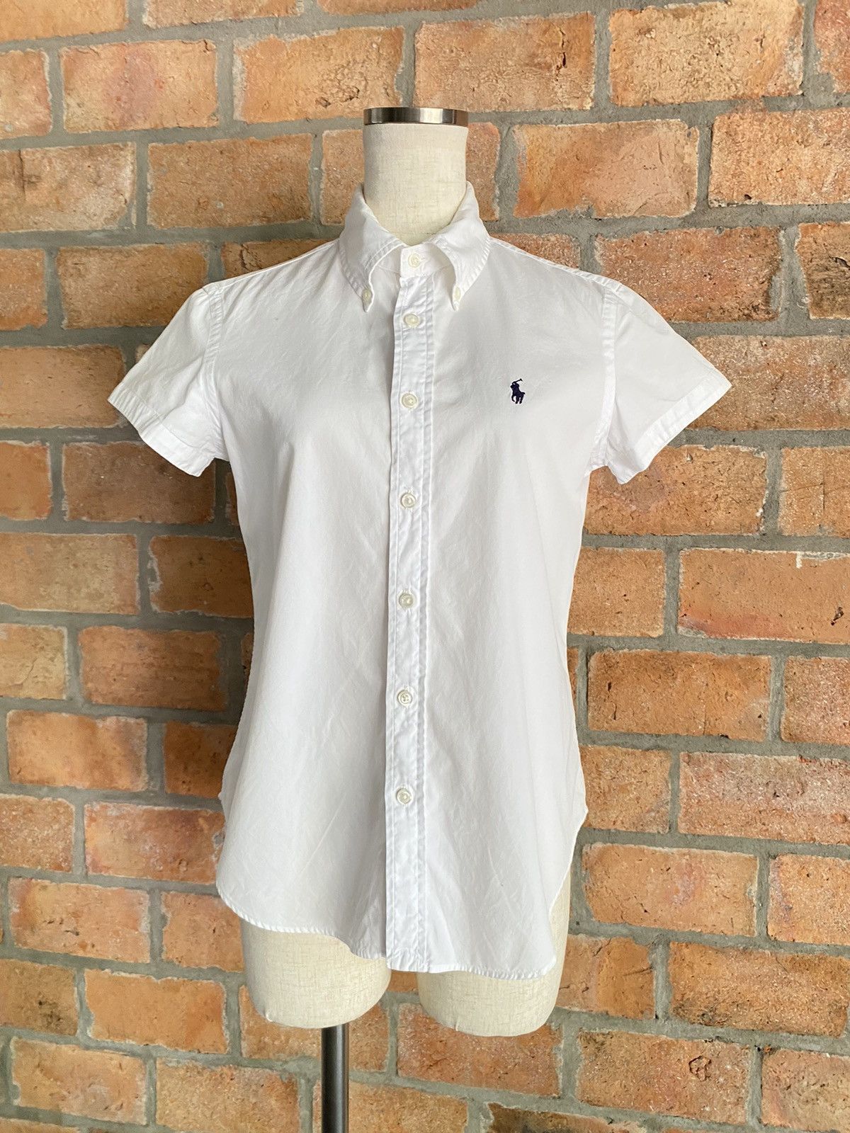 Polo Ralph Lauren POLO RALPH LAUREN White Short-Sleeve Button-Up Shirt Size M / US 6-8 / IT 42-44 - 20 Thumbnail