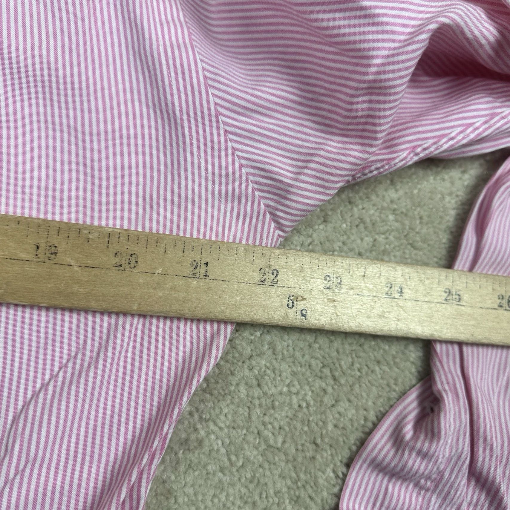 Charles Tyrwhitt Ralph Lauren Dress Shirt Mens 15.5 32 Pink Striped Size 40R - 6 Thumbnail