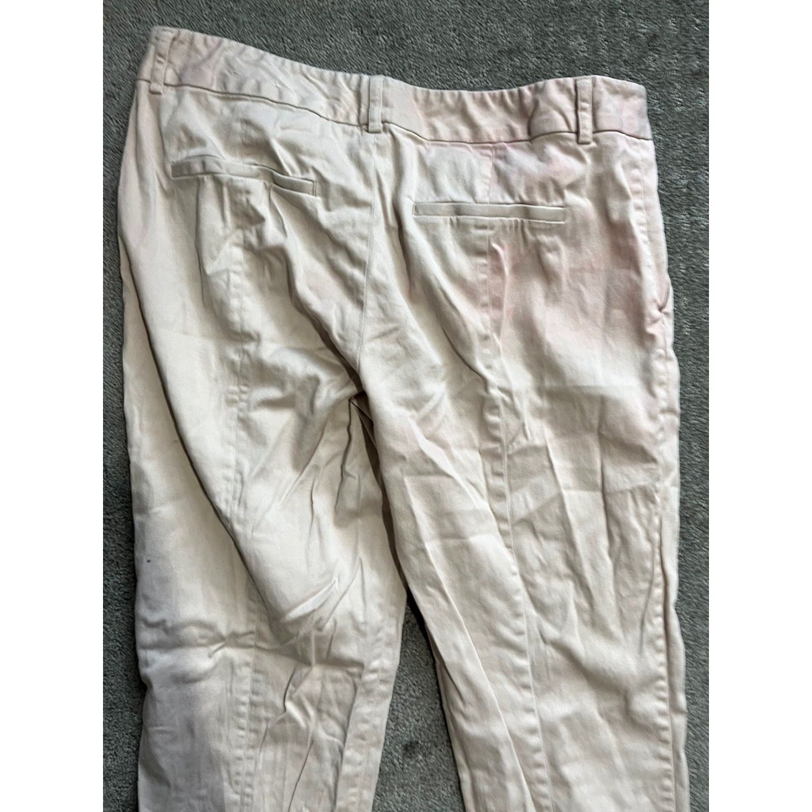 Express EXPRESS Womens Size 8 Pink Low Rise Columnist Ankle Career Dress Pants Size 30" / US 8 / IT 44 - 4 Thumbnail