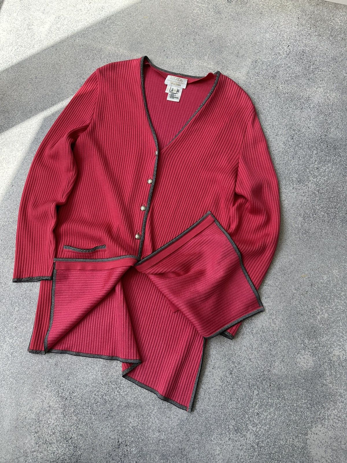 Escada Vintage ESCADA Exclusive for Neiman Marcus Ribbed Cardigan Size M / US 6-8 / IT 42-44 - 5 Thumbnail
