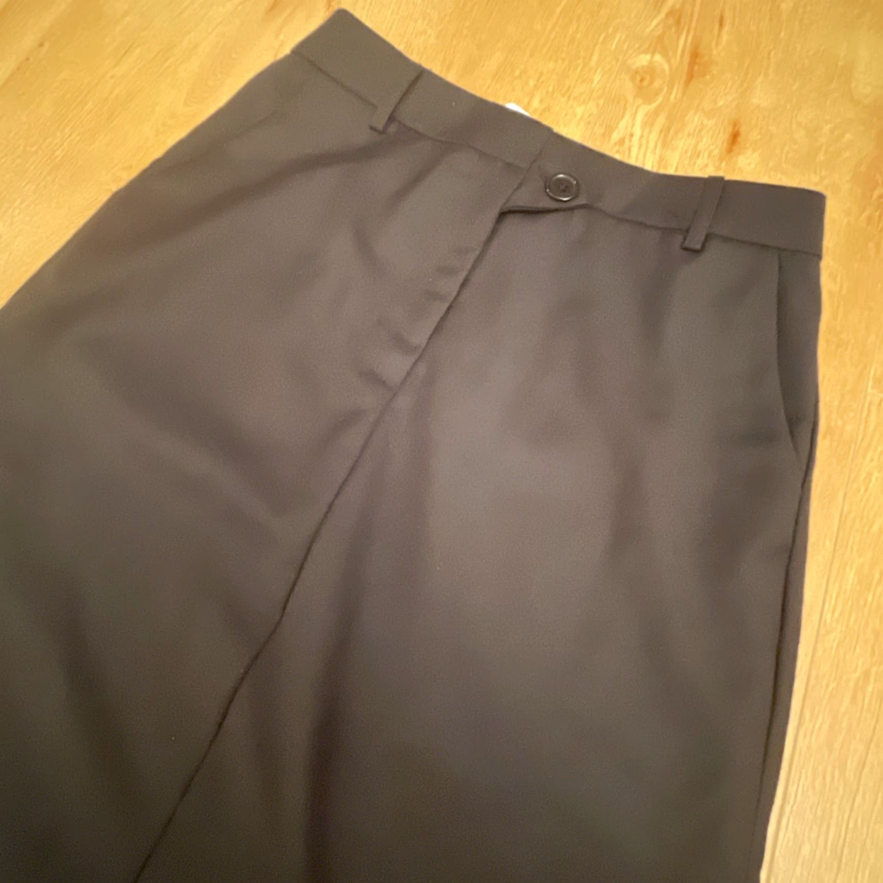 Vintage VINTAGE? No. New Commense Maxi Small Black Utility Skirt Side Slits Y2K Minimalist NWT Goth Size 28" / US 6 / IT 42 - 6 Thumbnail