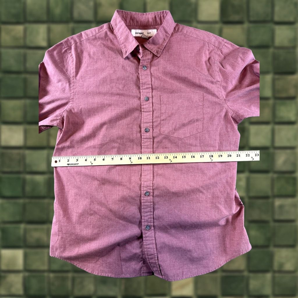 Old Navy Old Navy Slim Fit Button-Down Shirt Men's L Salmon Pink Long Sleeve Size US L / EU 52-54 / 3 - 1 Thumbnail