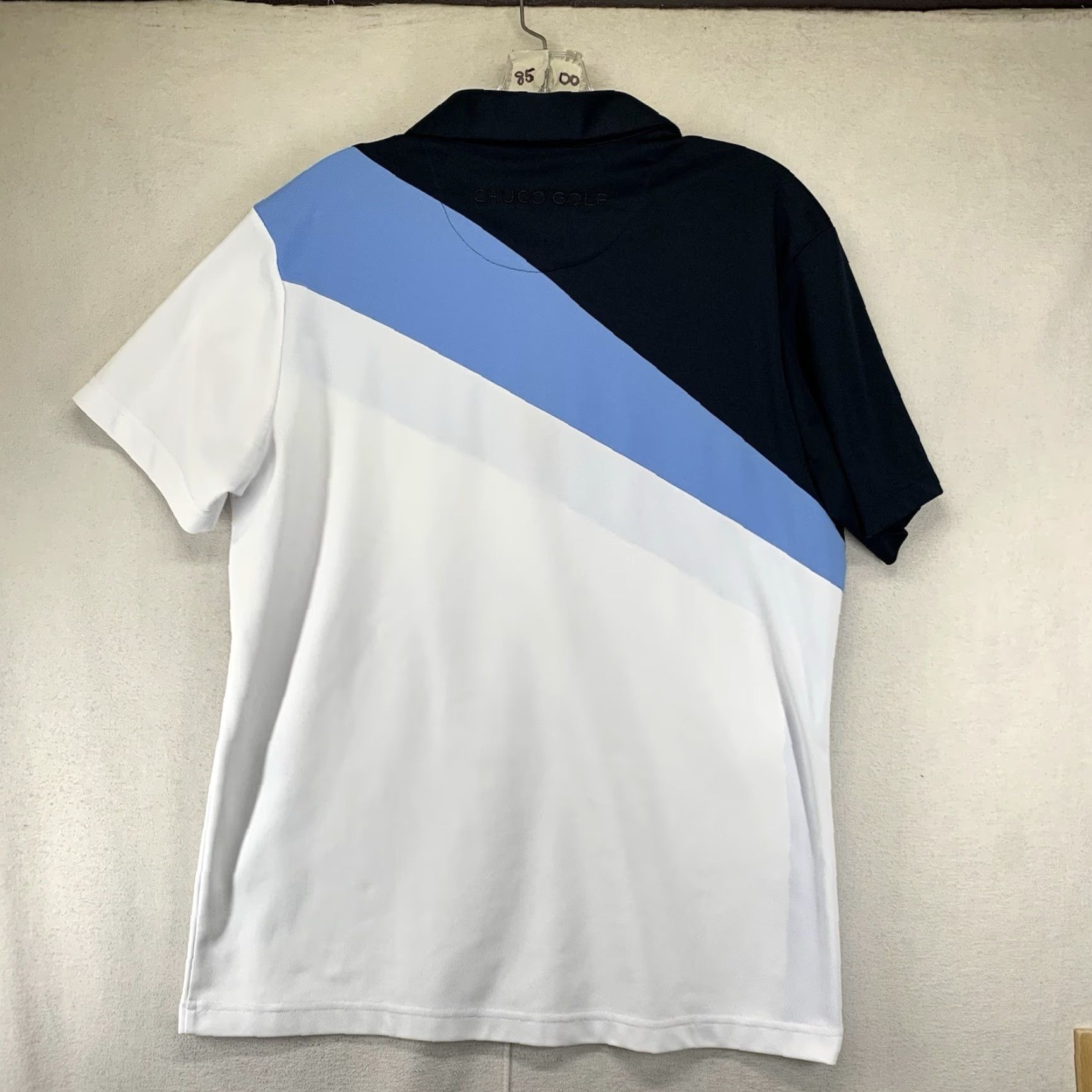 Sugar CHUCO GOLF POLY GOLF SHIRT Mens Medium Sugar Skull Clubs Logo Colour Block Size US M / EU 48-50 / 2 - 3 Thumbnail