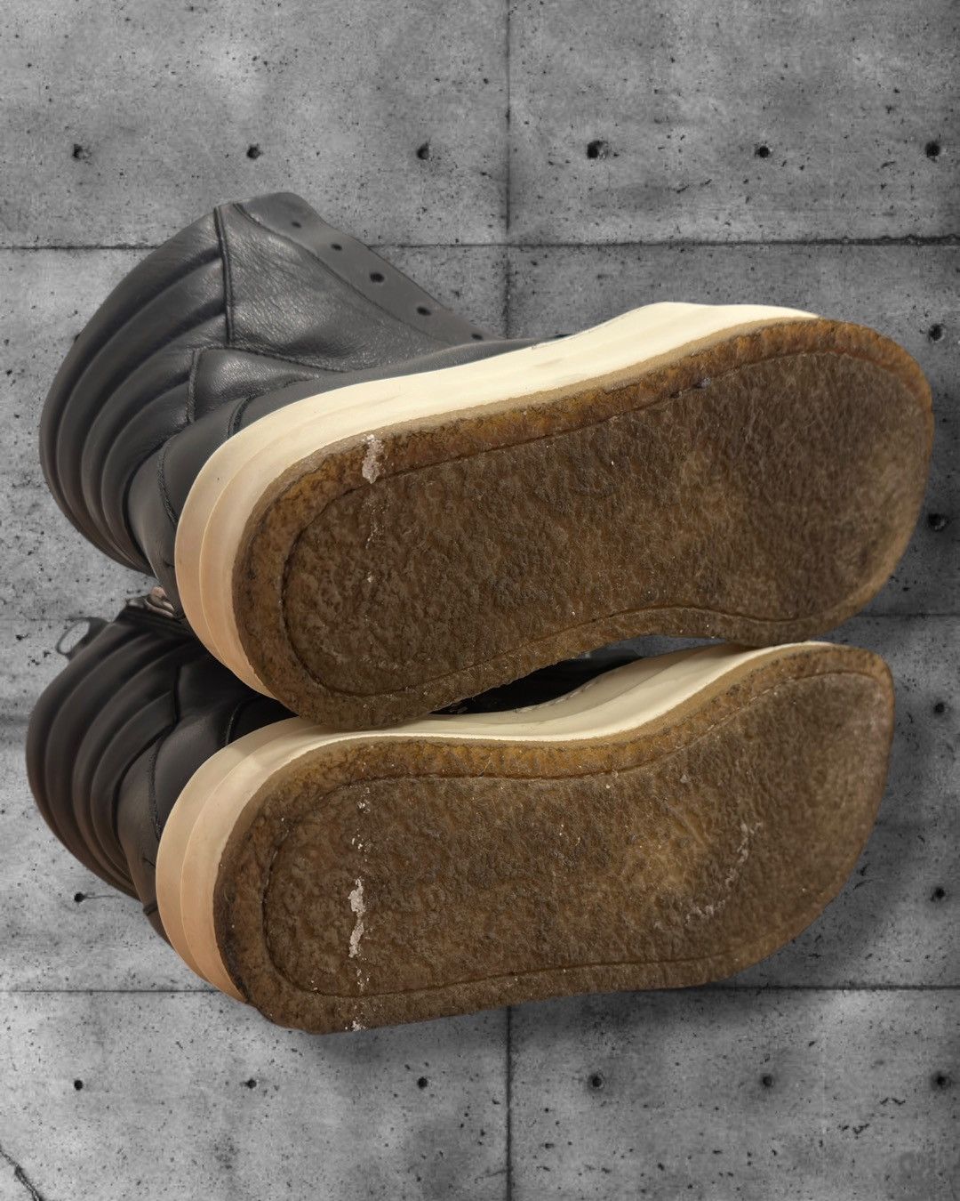 Rick Owens Rick Owens Creep Leather Geobaskets Men's EU 43 Size US 10 / EU 43 - 7 Thumbnail
