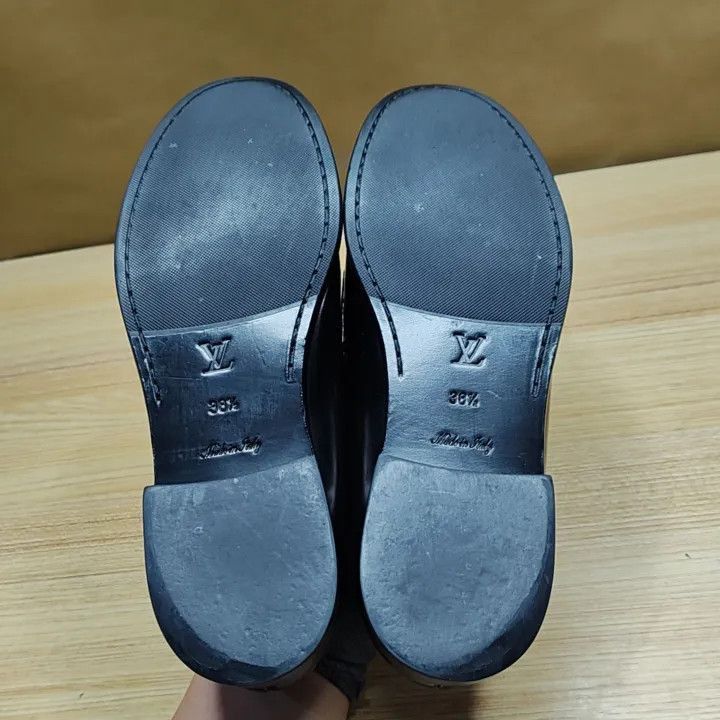 Louis Vuitton Louis Vuitton Simple Black Casual Loafers -2508 Size US 8 / IT 38 - 4 Thumbnail