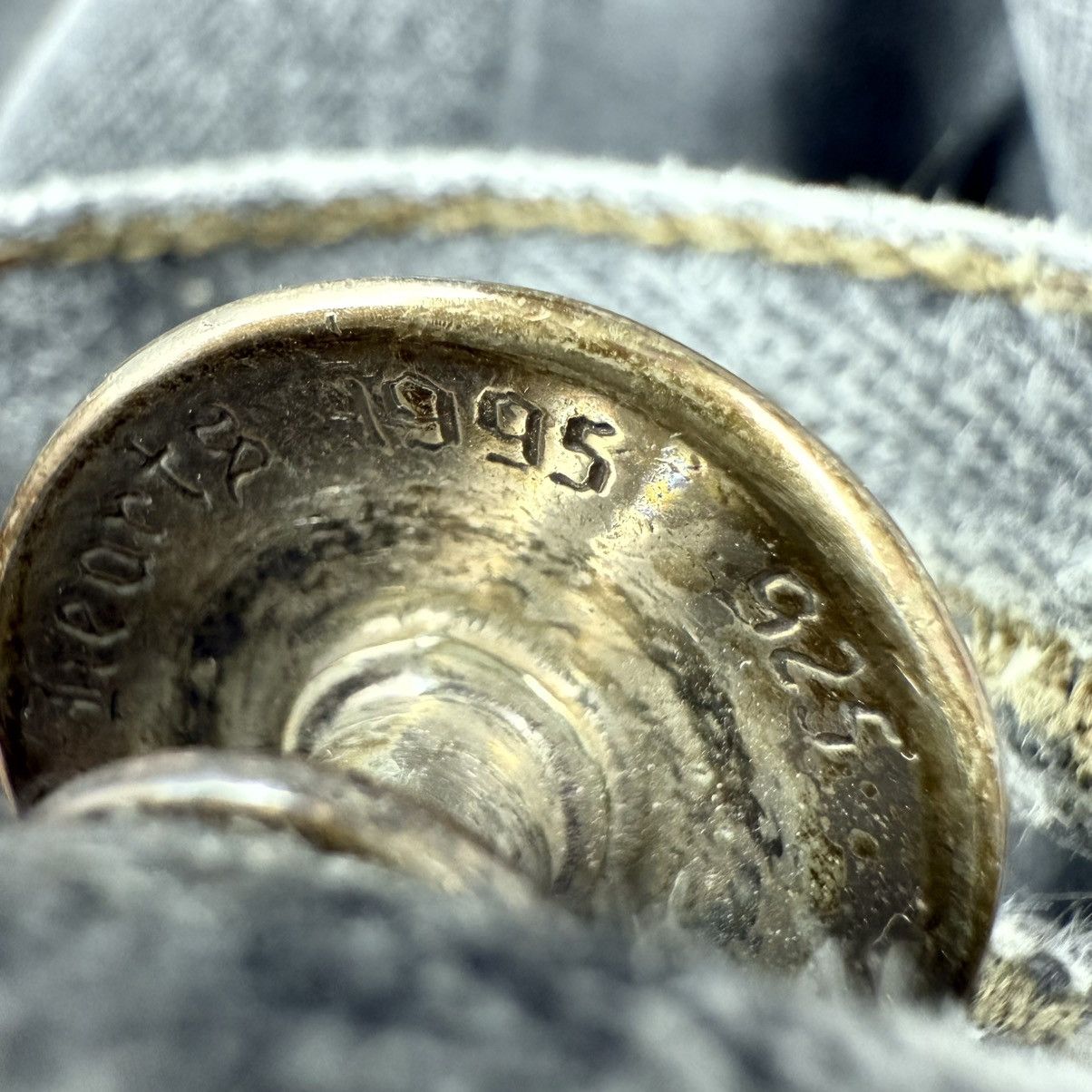 Chrome Hearts Chrome Hearts Grey Levi‘s 501 Black Patch Denim Size US 31 - 15 Thumbnail