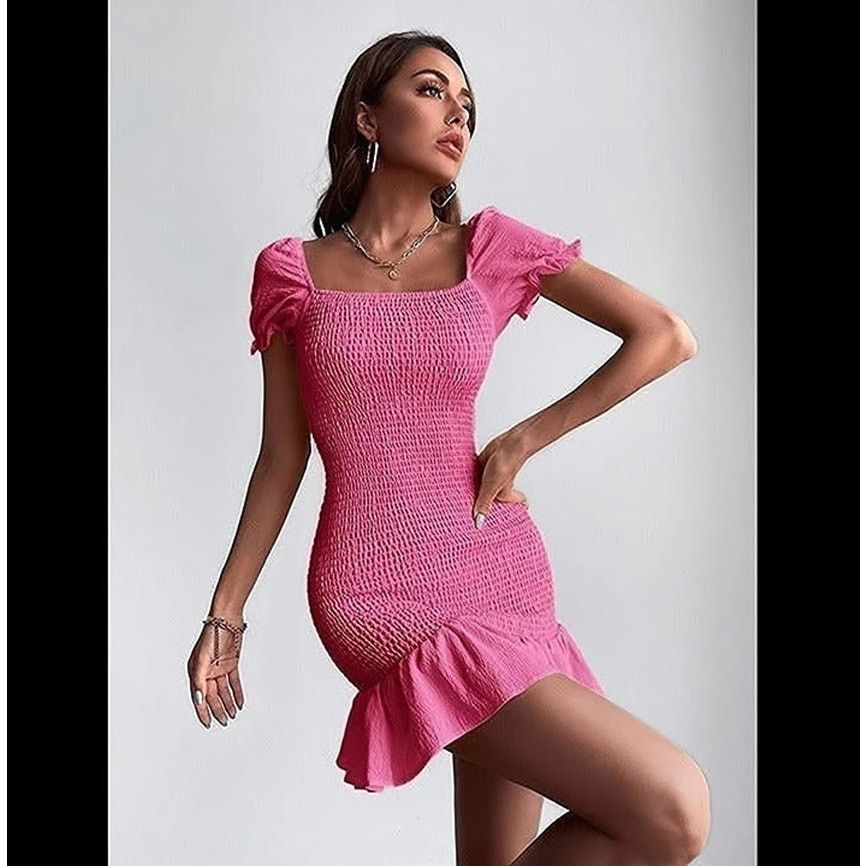 Zara ZARA Mini Dress with Flounced Hem NWT LAST ONE!!! Size L / US 10 / IT 46 - 11 Thumbnail