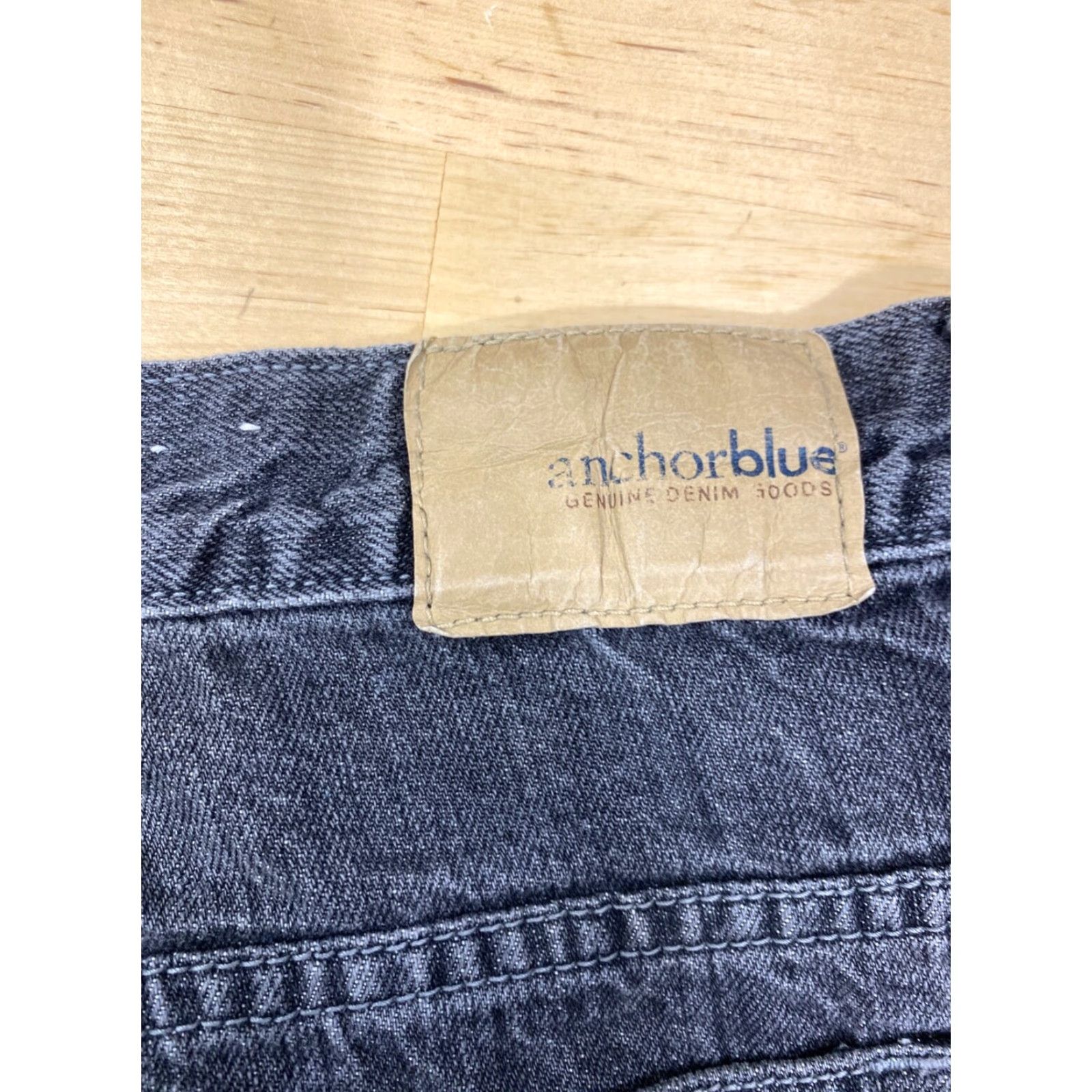 Anchor Blue VINTAGE Anchor Blue Jeans Straight Leg Black Denim 38x28 Men Size US 38 / EU 54 - 7 Thumbnail